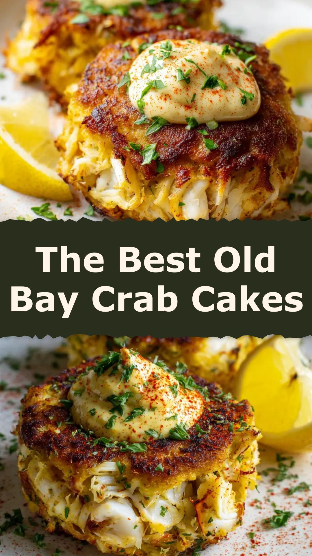 Old Bay Crab Cakes With Pan-Seared Jumbo Lump Crab — pin 2