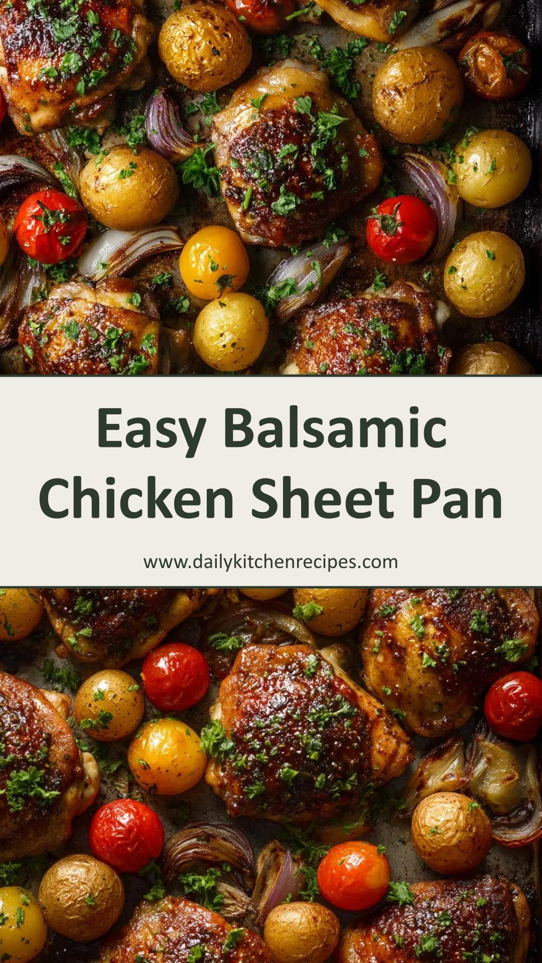Sheet Pan Balsamic Chicken with Roasted Vegetables — pin 2