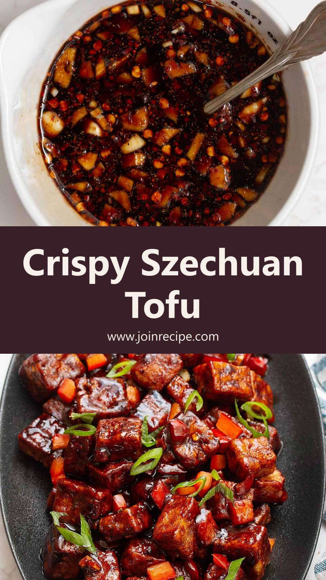 Crispy Szechuan Tofu with Tangy Spicy Maple Glaze — pin 2