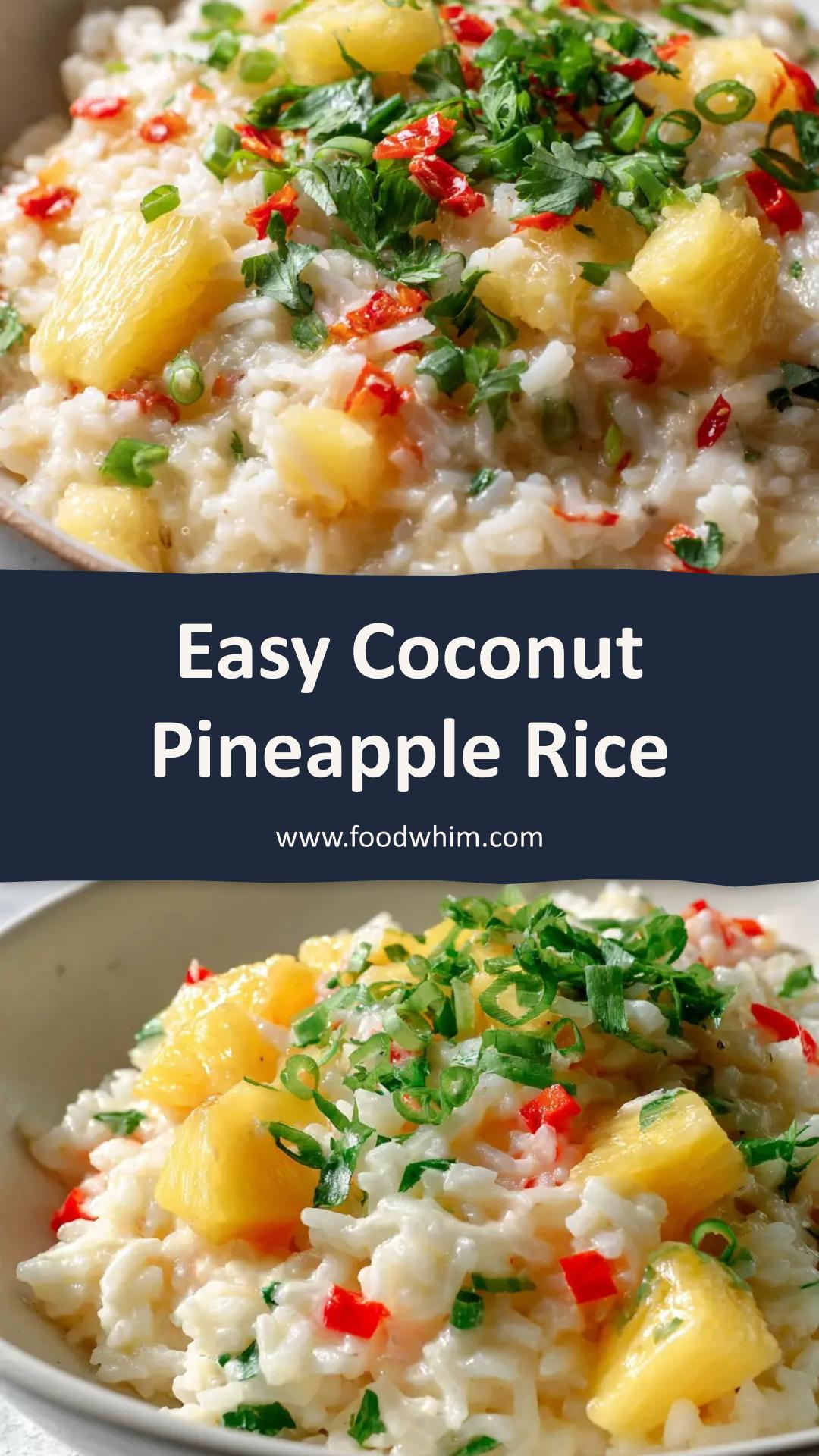 Coconut Pineapple Rice with Jasmine Rice and Coconut Milk — pin 2