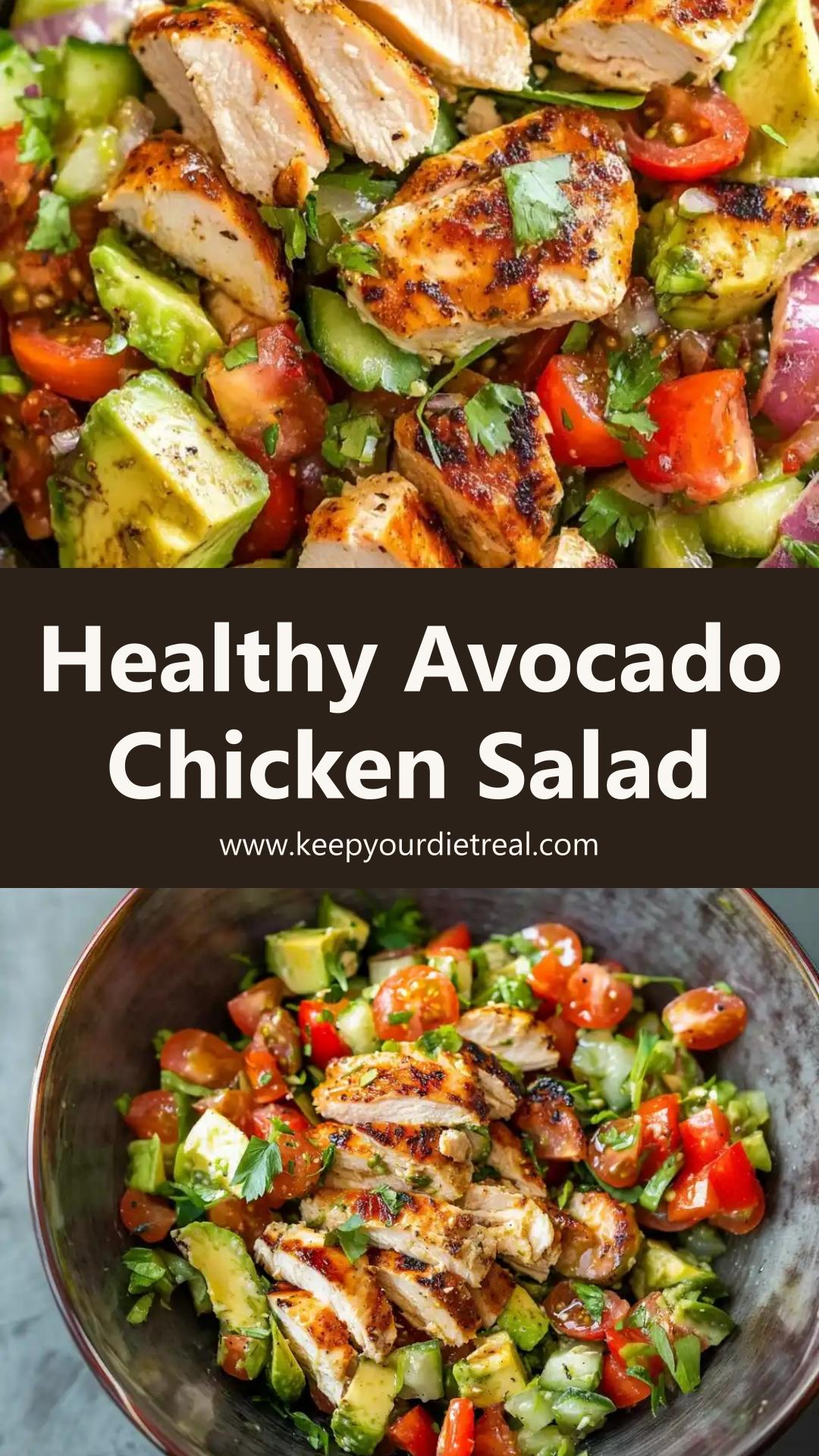 Healthy Avocado Chicken Salad: Creamy, Protein-Packed Delight — pin 2