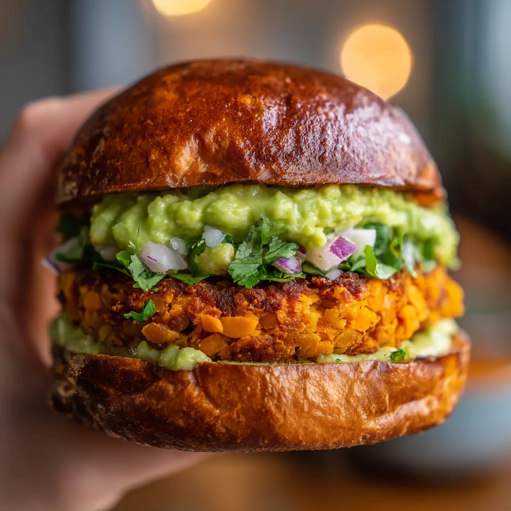 Sweet Potato and Red Lentil Patties with Cilantro and Smoked Paprika