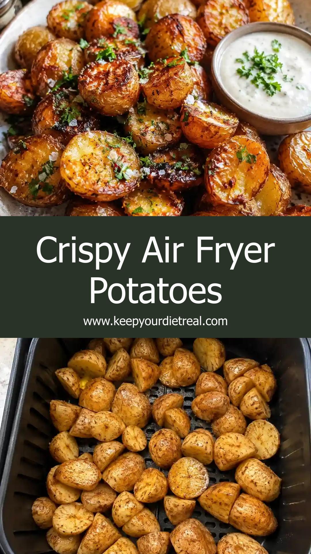 Crispy Air Fryer Potatoes: Quick, Easy, and Perfectly Seasoned — pin 1