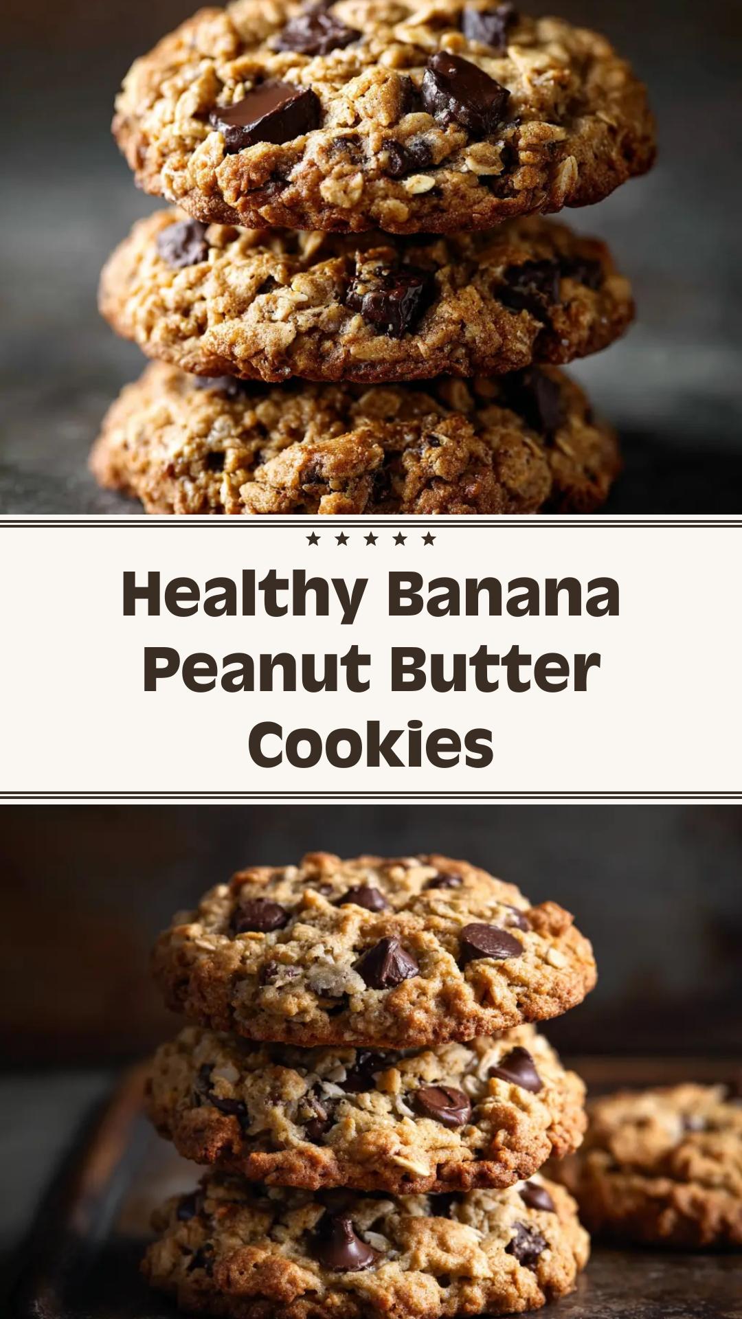 No Sugar No Flour Cookies with Banana and Peanut Butter — pin 2