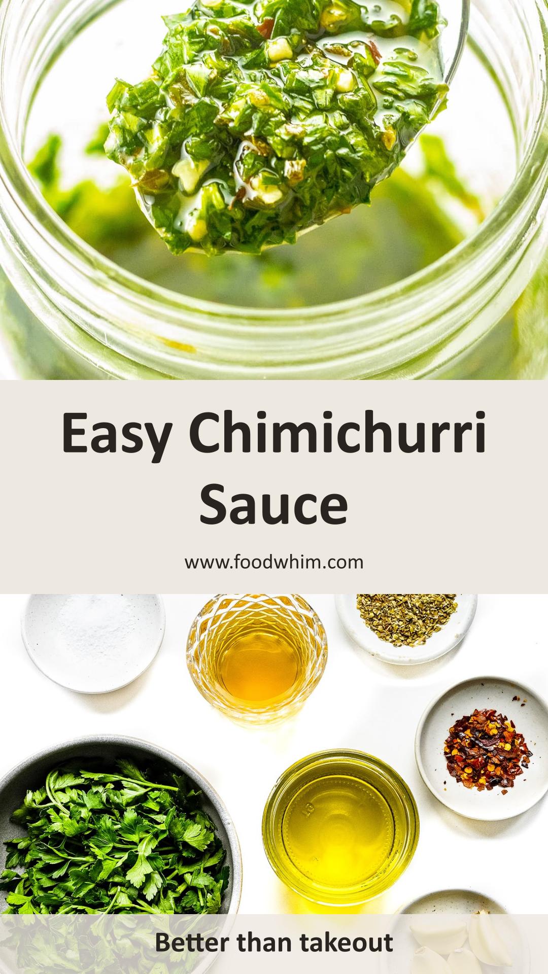 Chimichurri Sauce: Fresh Parsley, Garlic, and Tangy Vinegar — pin 2