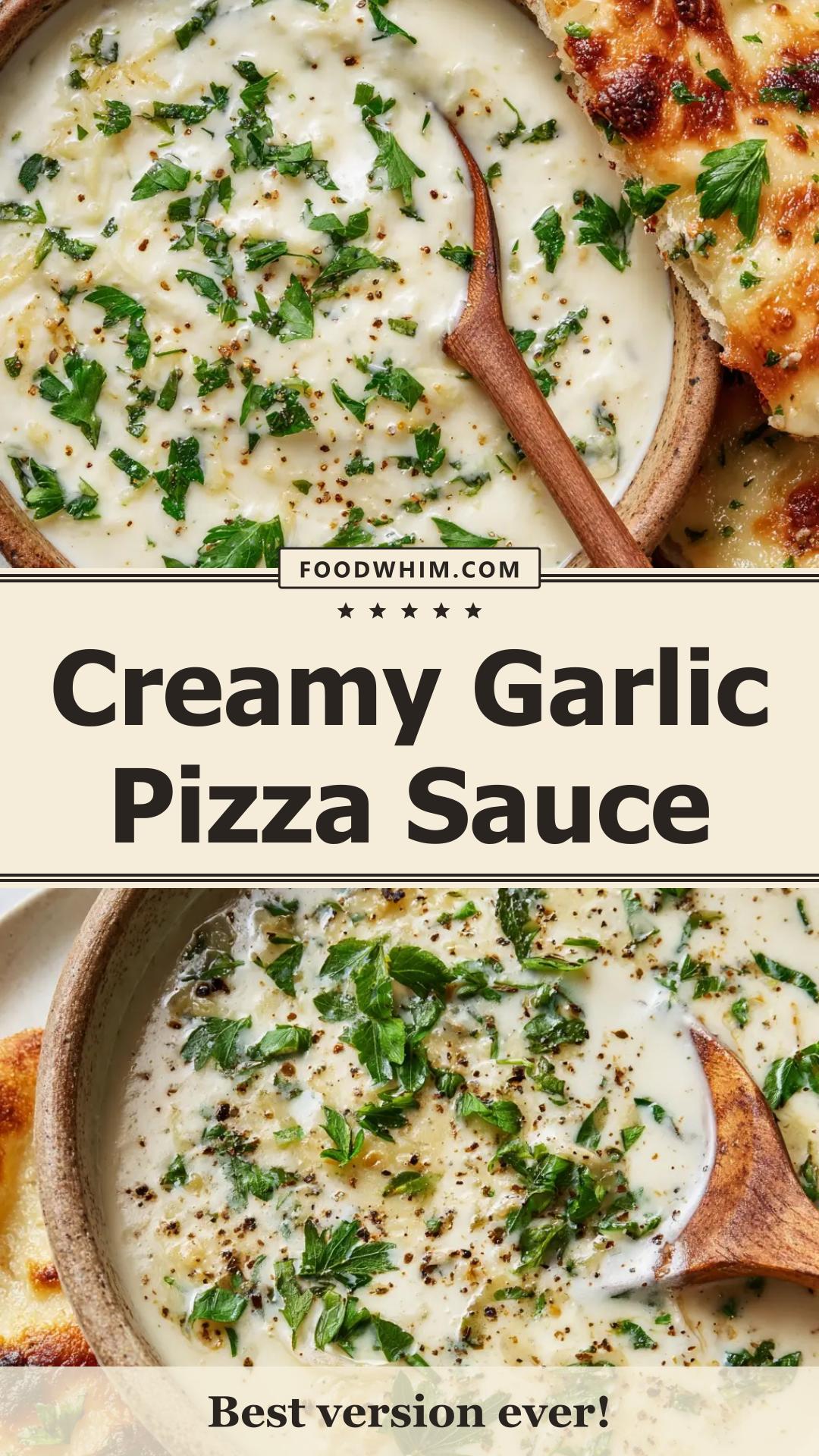 White Garlic Pizza Sauce with Parmesan and Black Pepper — pin 2