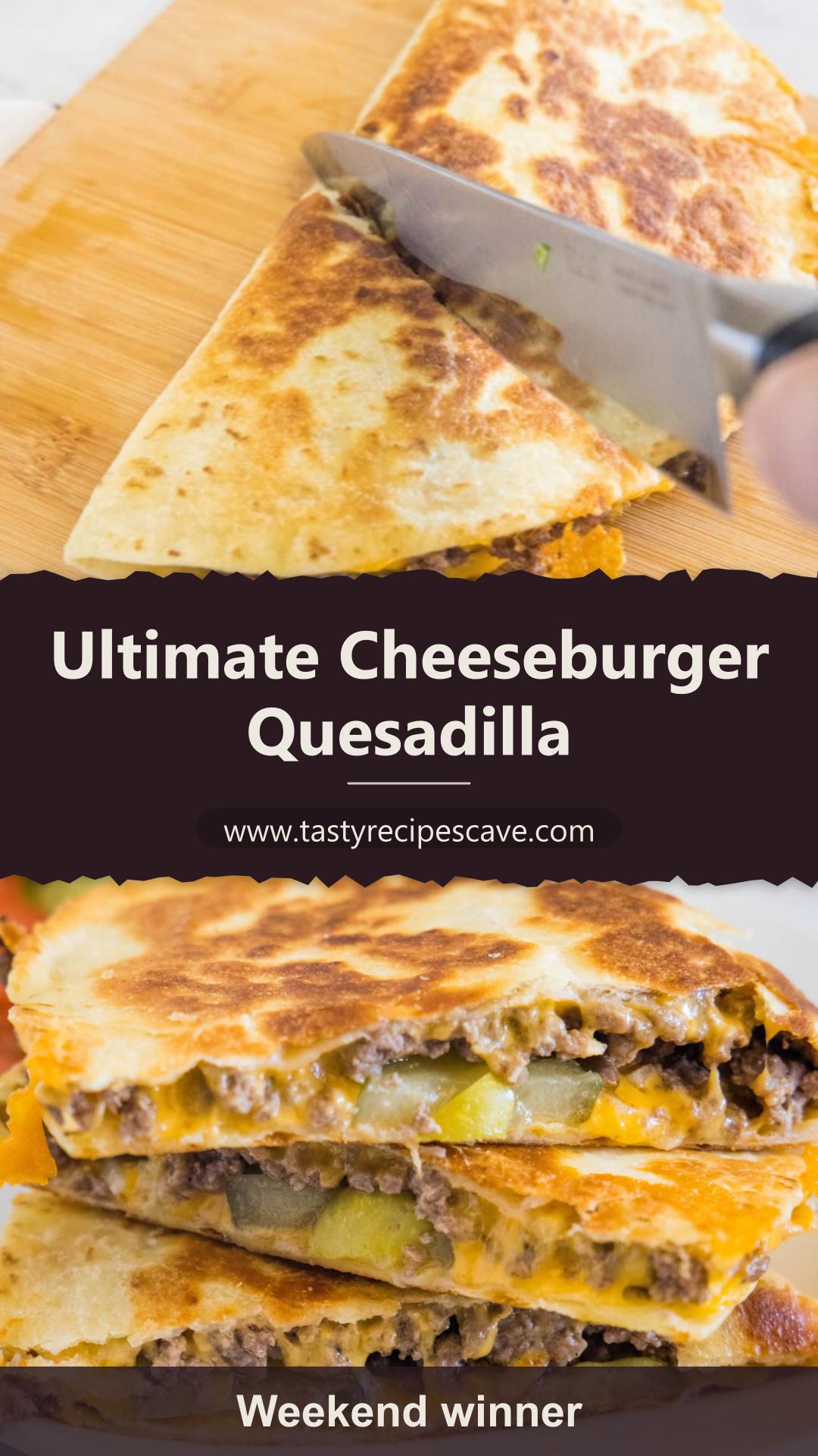 Cheeseburger Quesadilla with Burger Sauce — pin 3