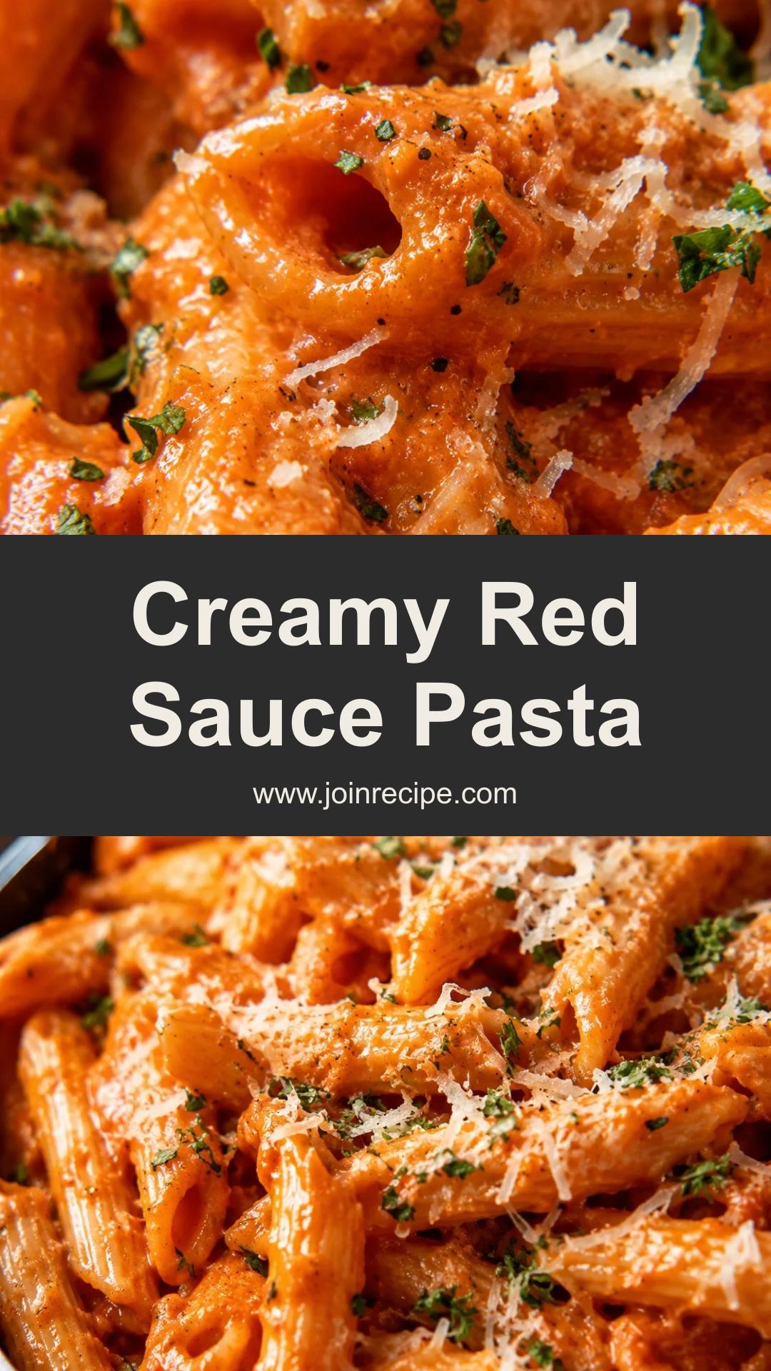 Creamy Red Sauce Pasta: Quick Comforting Weeknight Dinner — pin 2