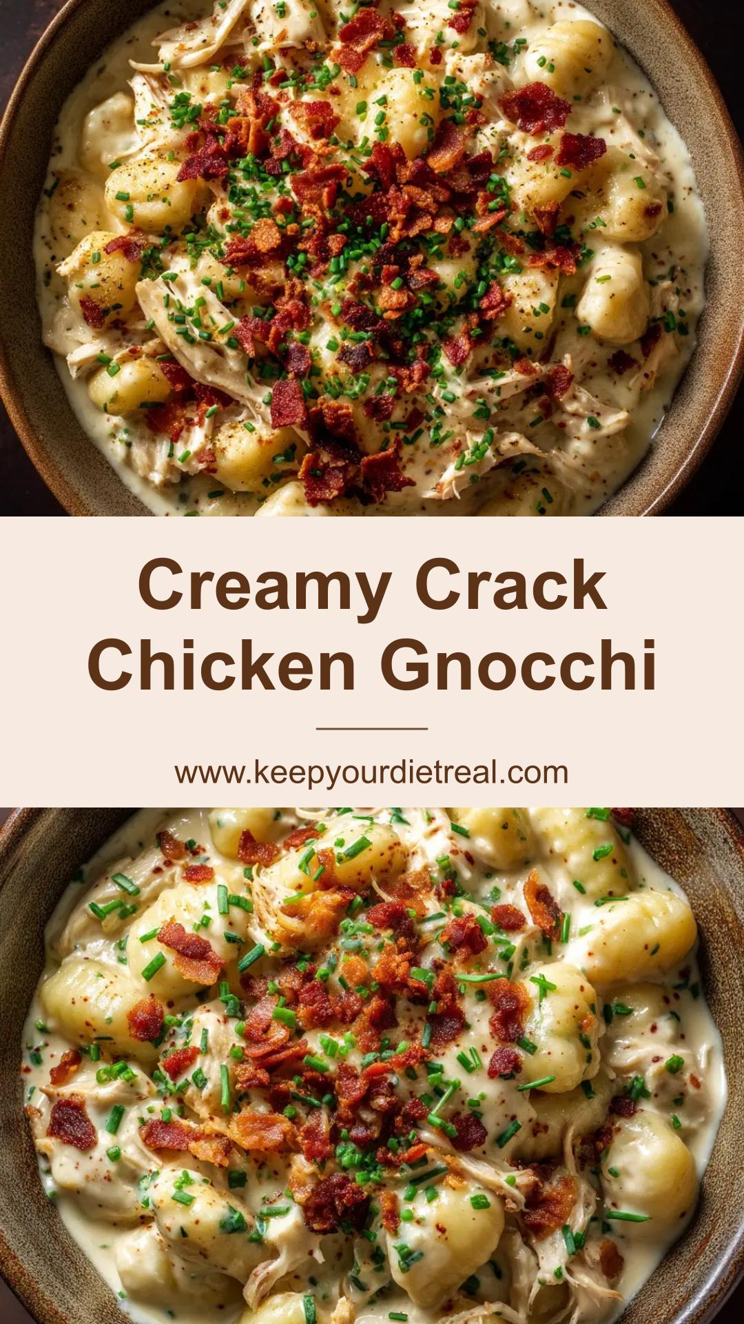 Crack Chicken Gnocchi with Bacon and Cheddar — pin 2
