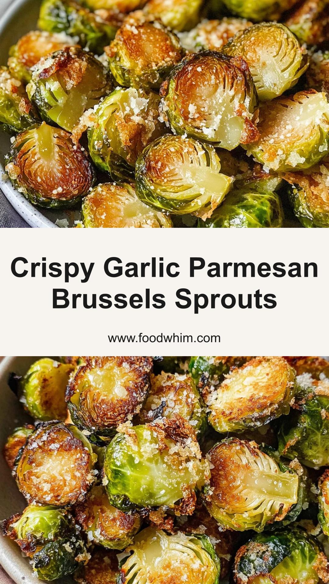 Crispy Garlic Parmesan Brussels Sprouts with Smoked Paprika — pin 2