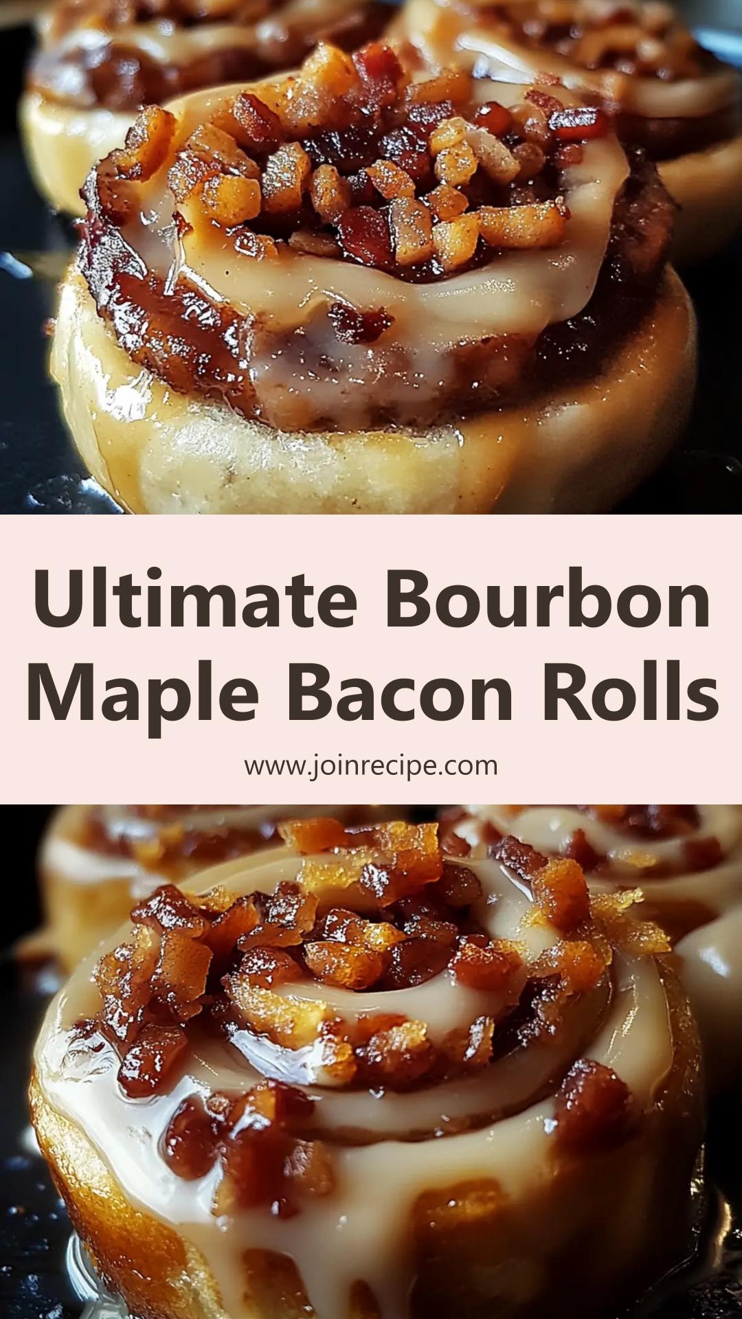 Bourbon Maple Bacon Cinnamon Rolls: A Savory-Sweet Brunch Delight — pin 1