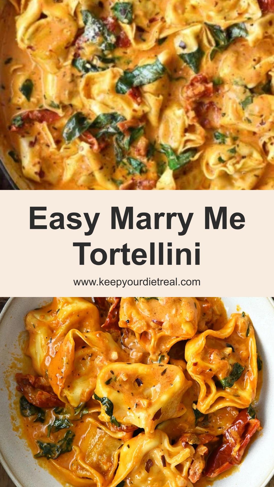 One-Pot Marry Me Tortellini With Creamy Sun-Dried Tomato Sauce — pin 1