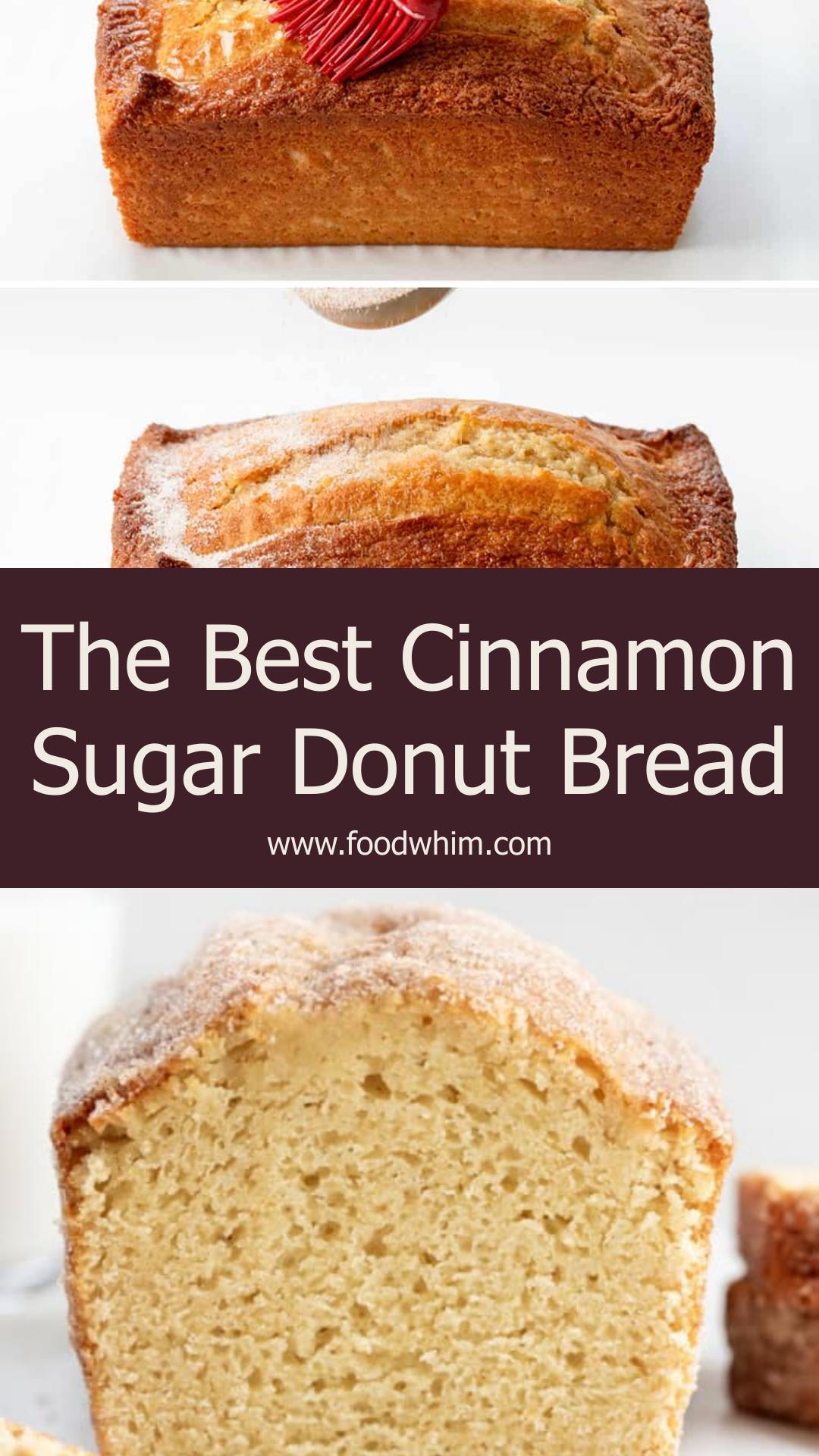 Cinnamon Sugar Donut Bread With Spiced Sugar Coating — pin 1