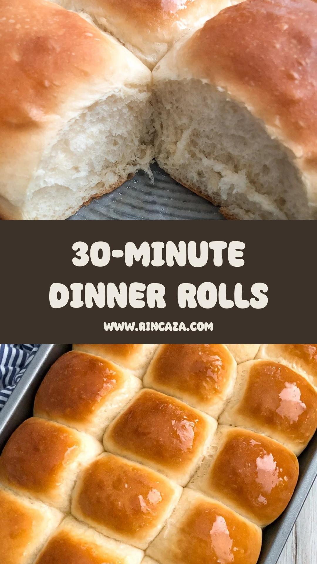 30 Minute Dinner Rolls With Soft, Fluffy Centers — pin 3