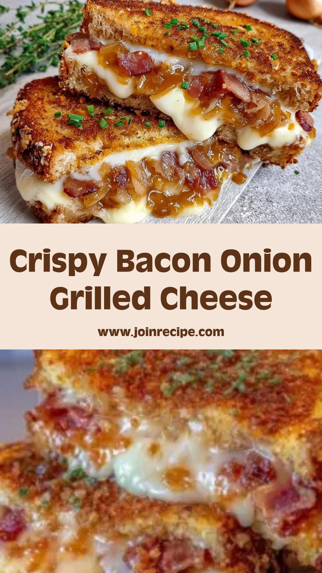 Crispy Bacon Onion Grilled Cheese: A Comforting Upgrade to Your Lunch — pin 1