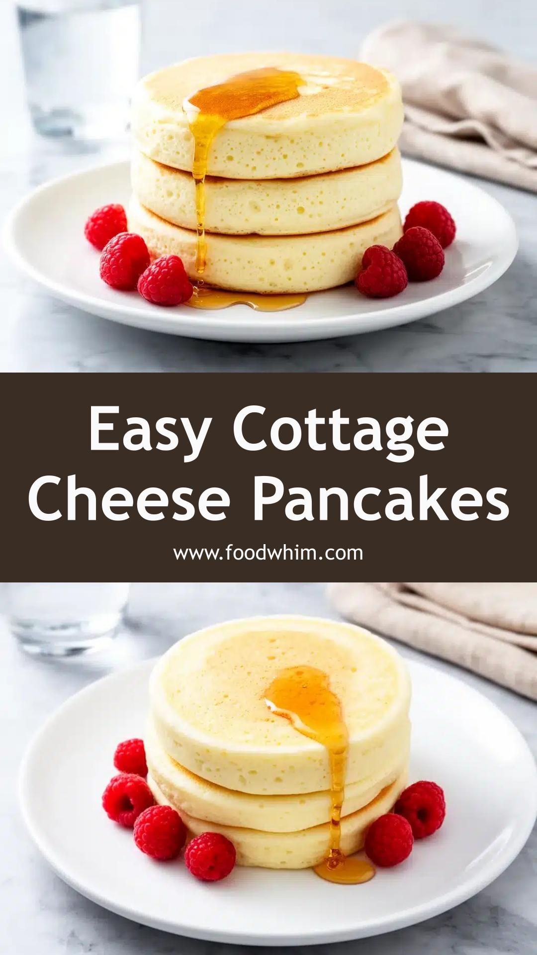 High-Protein Cottage Cheese Pancakes: 3-Ingredient Meal Prep — pin 2