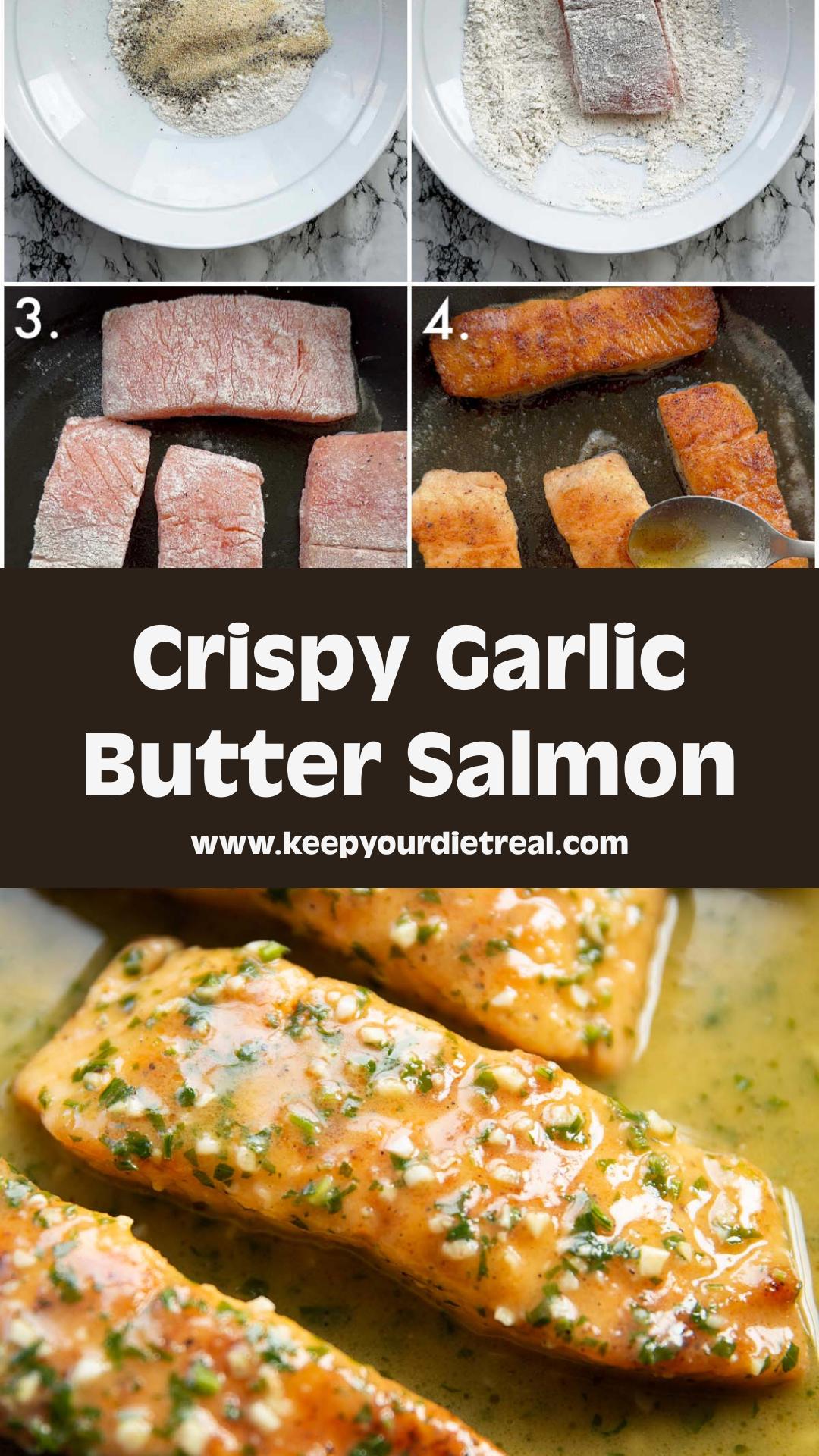 Garlic Butter Salmon with Golden Crust and Fresh Lemon — pin 1