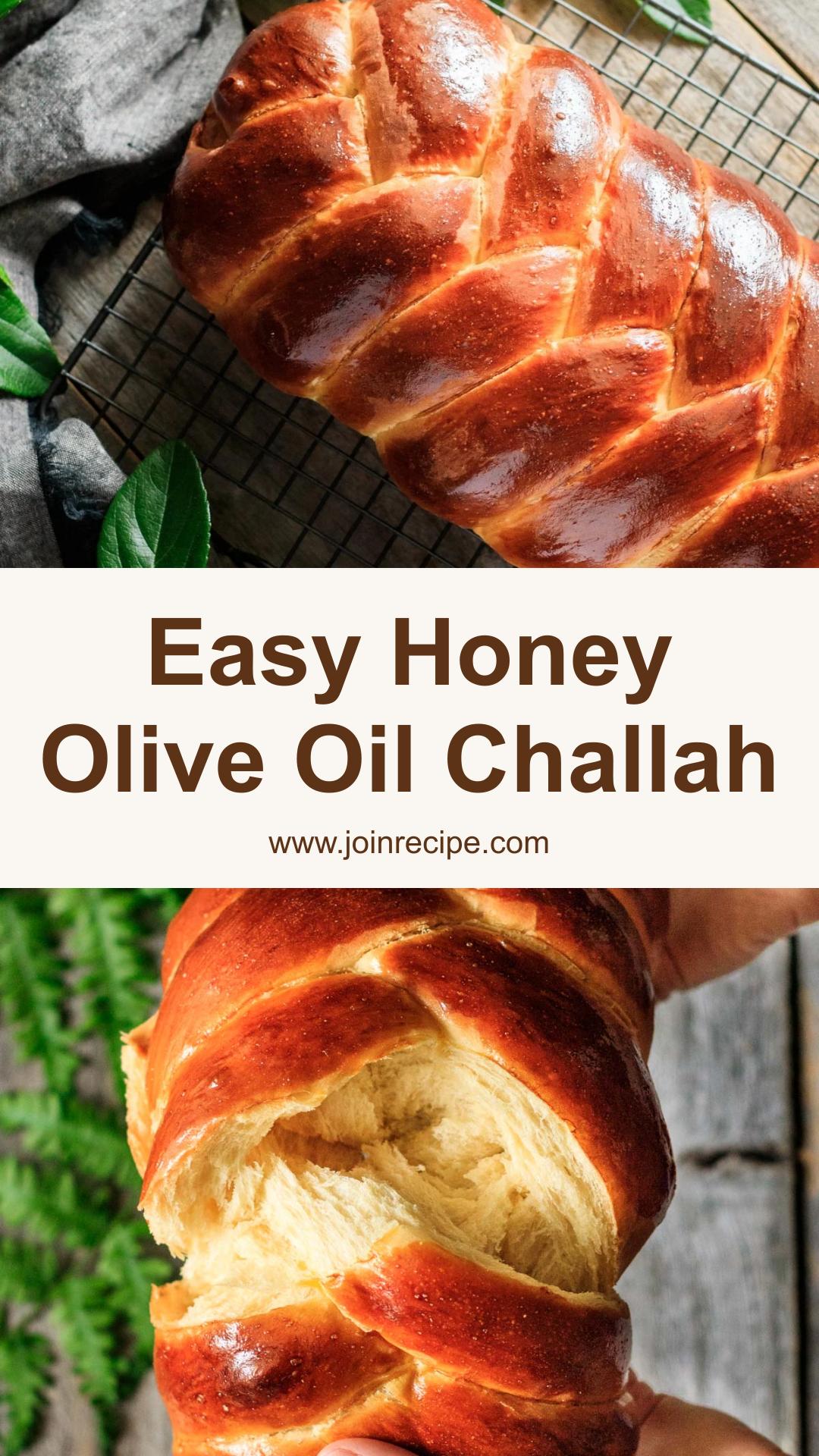 Easy Challah Bread with Honey and Olive Oil — pin 2