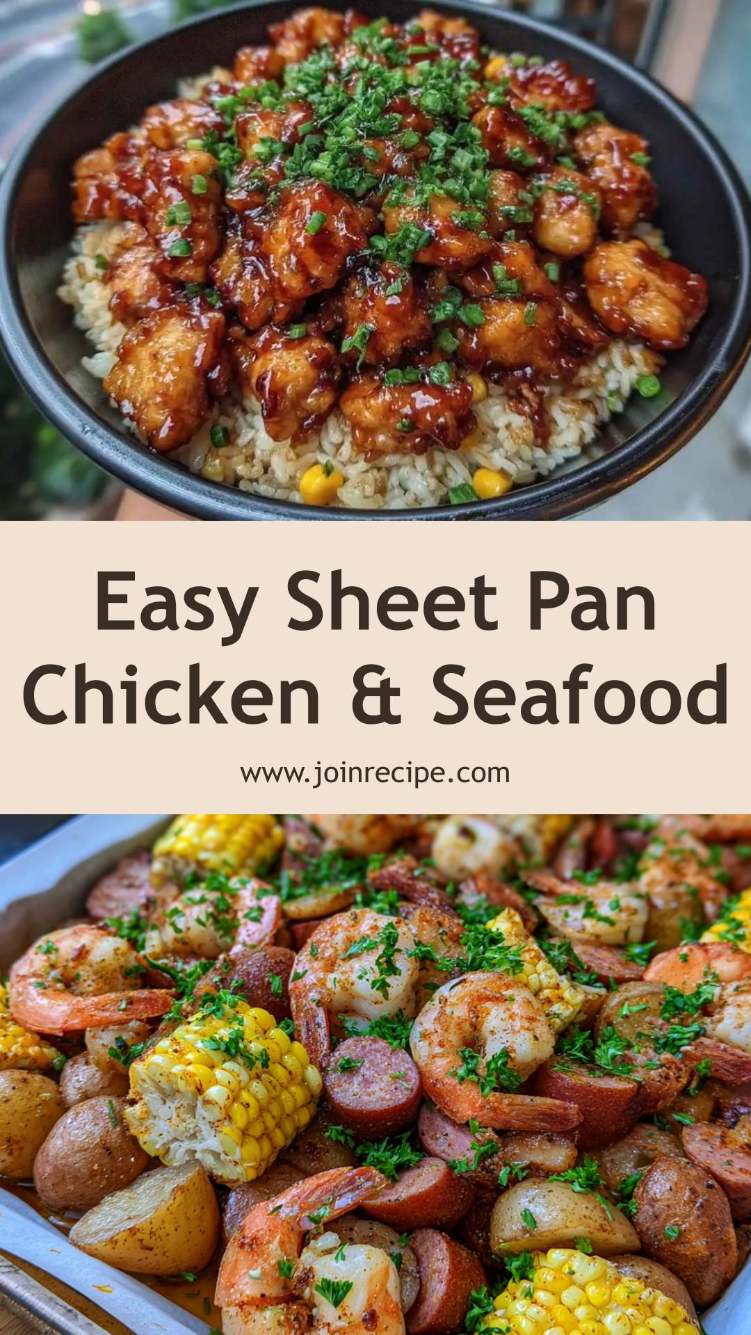 Sheet Pan Chicken & Seafood: Juicy Chicken with Savory Pineapple and Peppers — pin 2