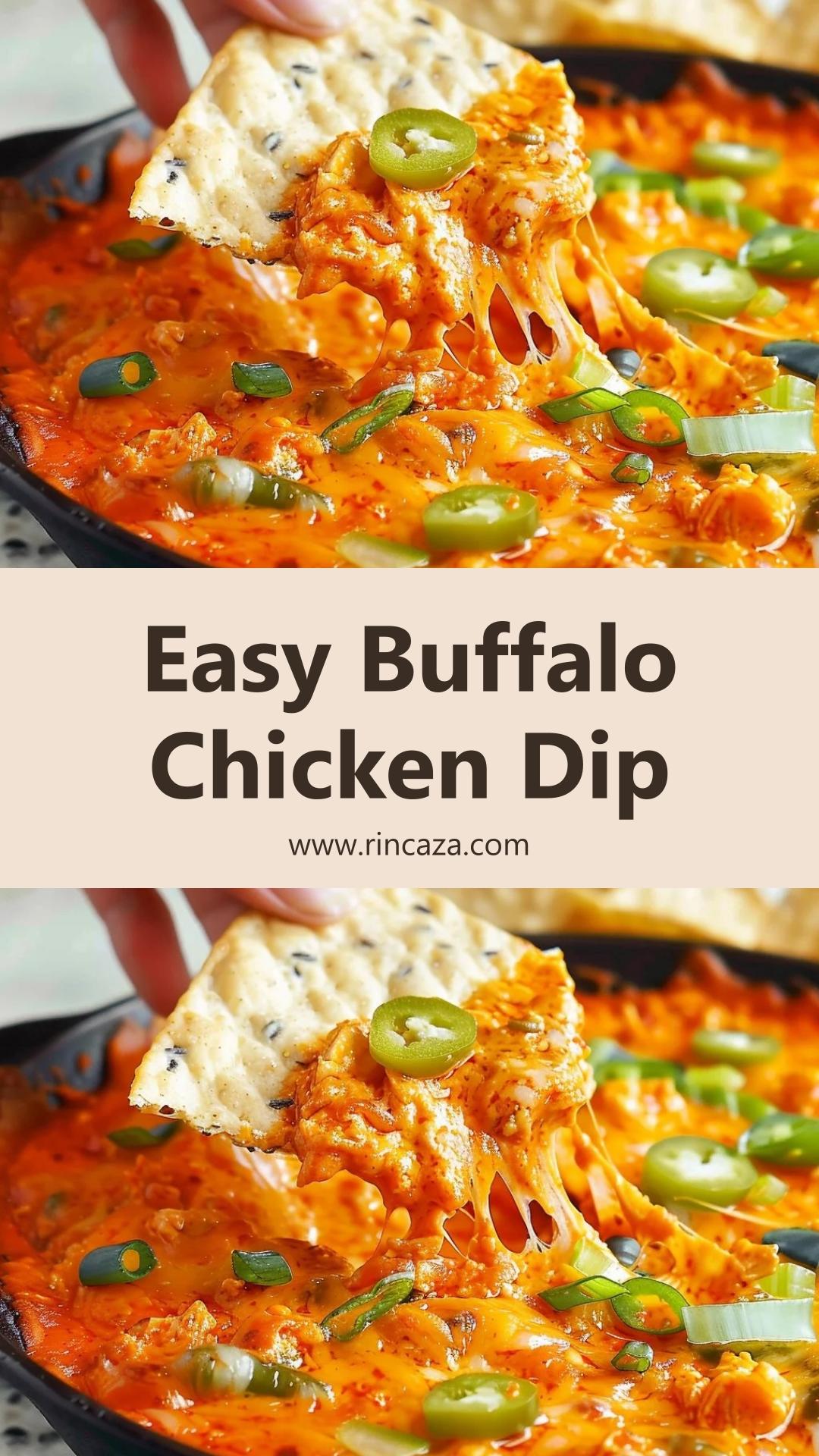 Buffalo Chicken Dip: Easy Make-Ahead Recipe for Game Day — pin 2