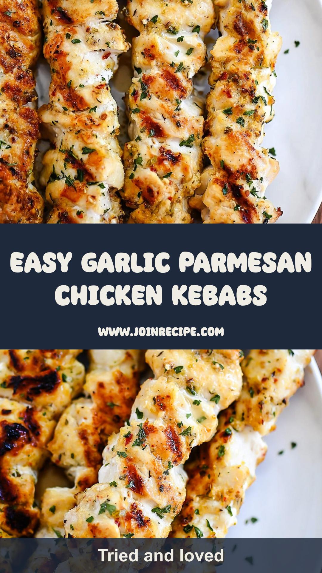 Garlic Parmesan Chicken Kebabs with Tangy Lemon and Herbs — pin 2