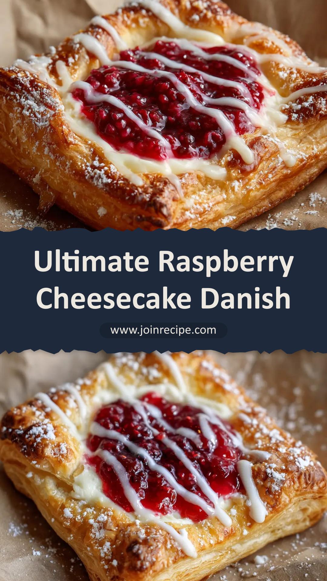 Raspberry Cheesecake Danish with Raspberry Compote and Vanilla Icing — pin 2