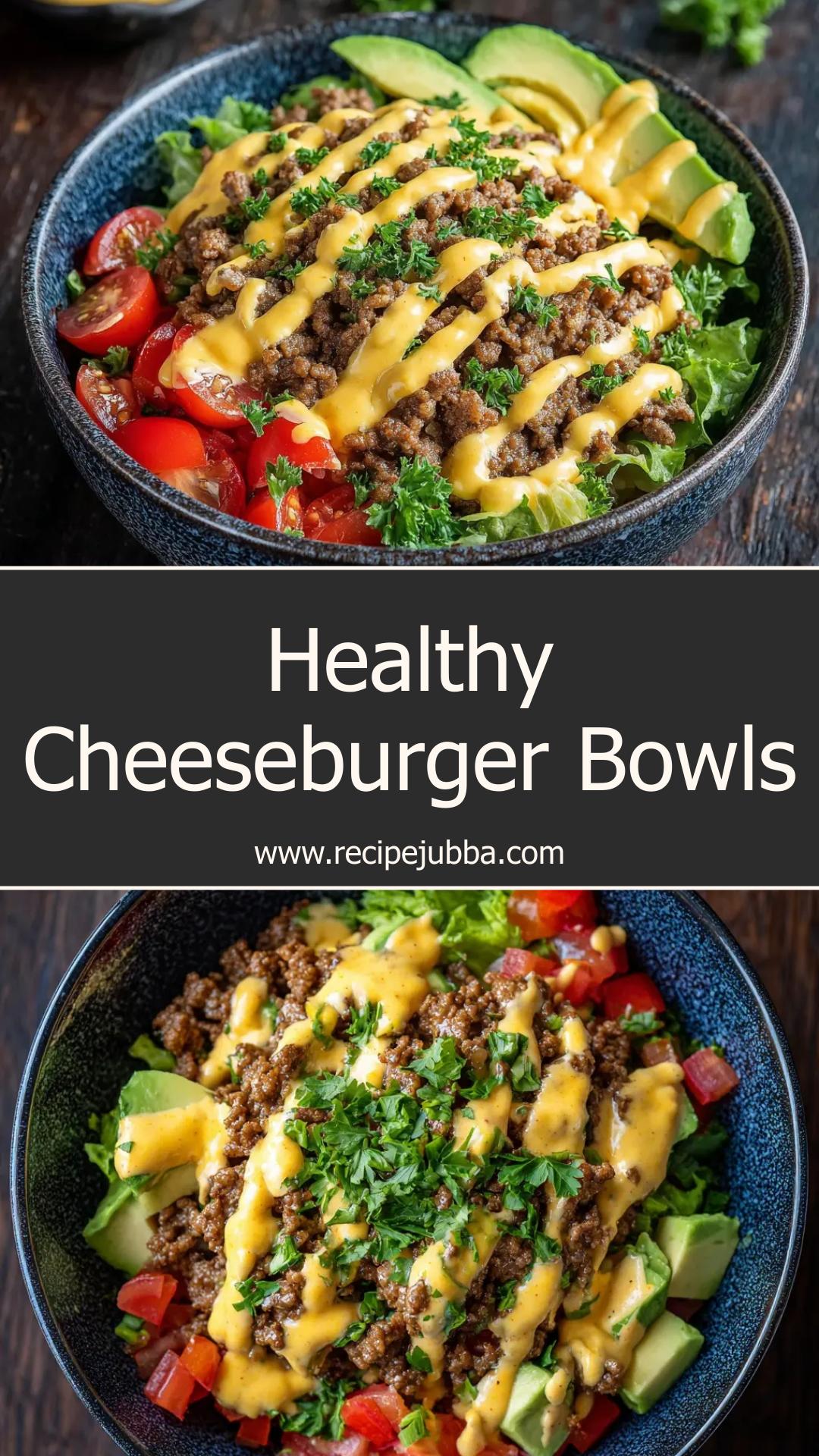 High-Protein Cheeseburger Bowls With Special Sauce — pin 2