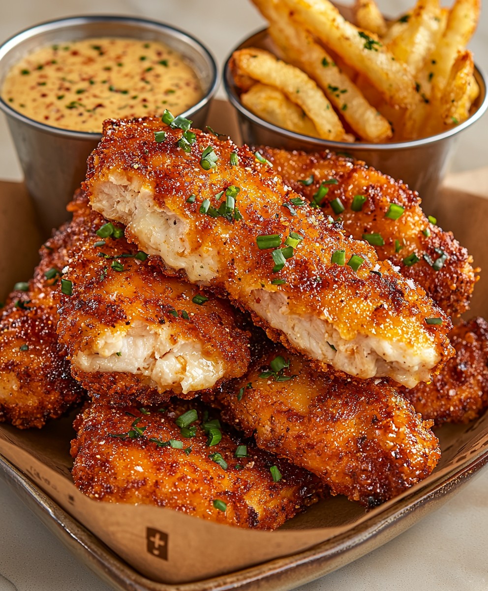Crack Chicken Tenders with Ranch Parmesan Ritz Cracker Coating