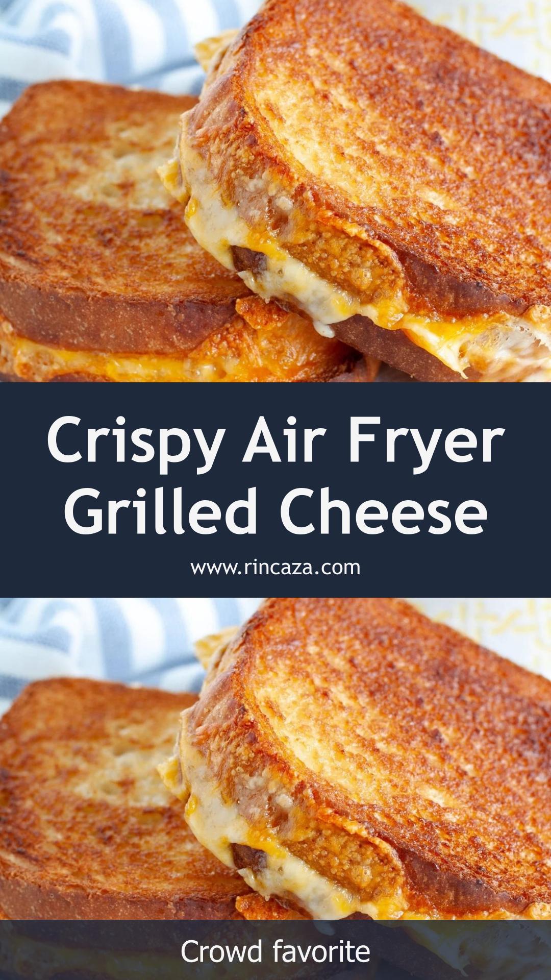 Air Fryer Grilled Cheese with Golden Bread and Melty Havarti — pin 1