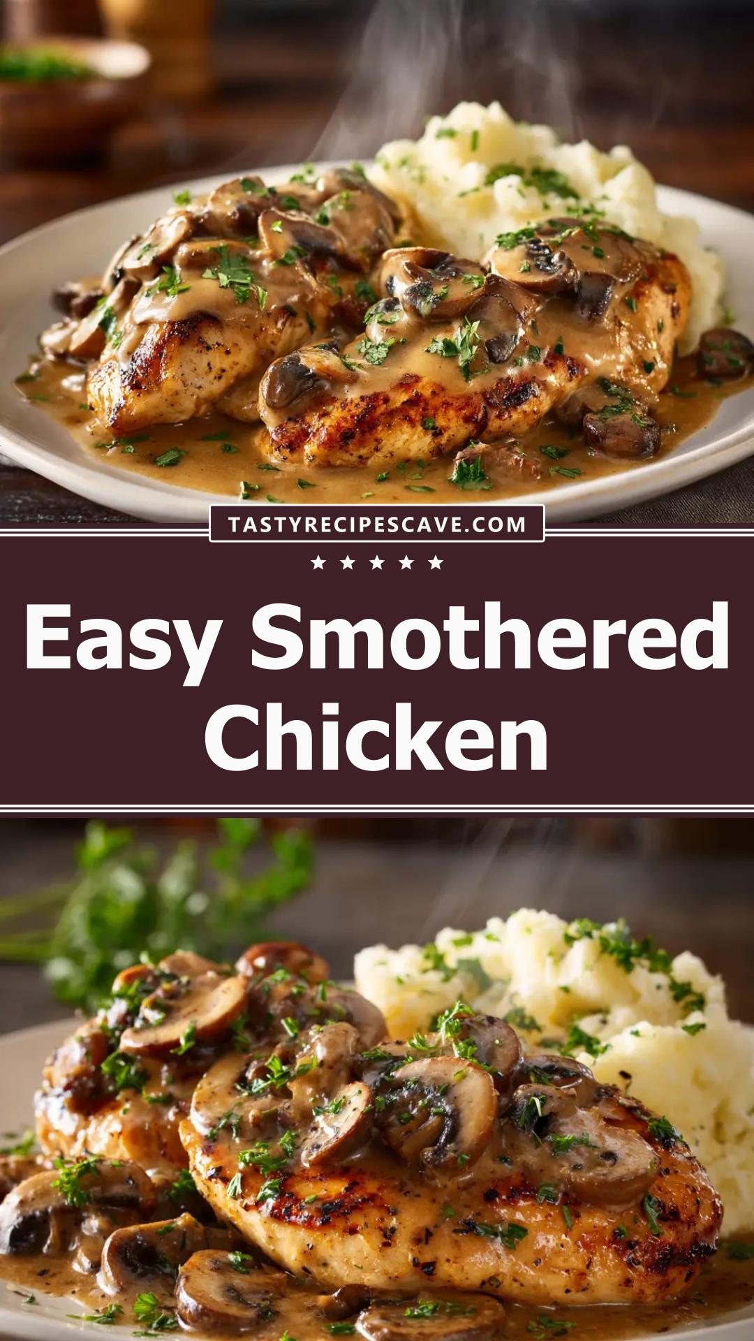 Texas Roadhouse Smothered Chicken with Mushrooms and Monterey Jack — pin 1