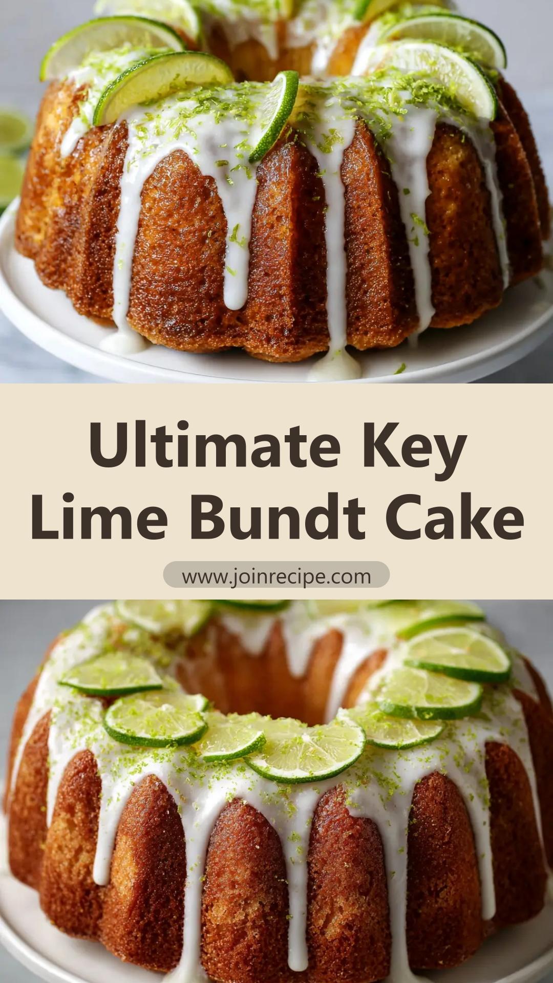 Key Lime Bundt Cake With Thick Lime Glaze — pin 2
