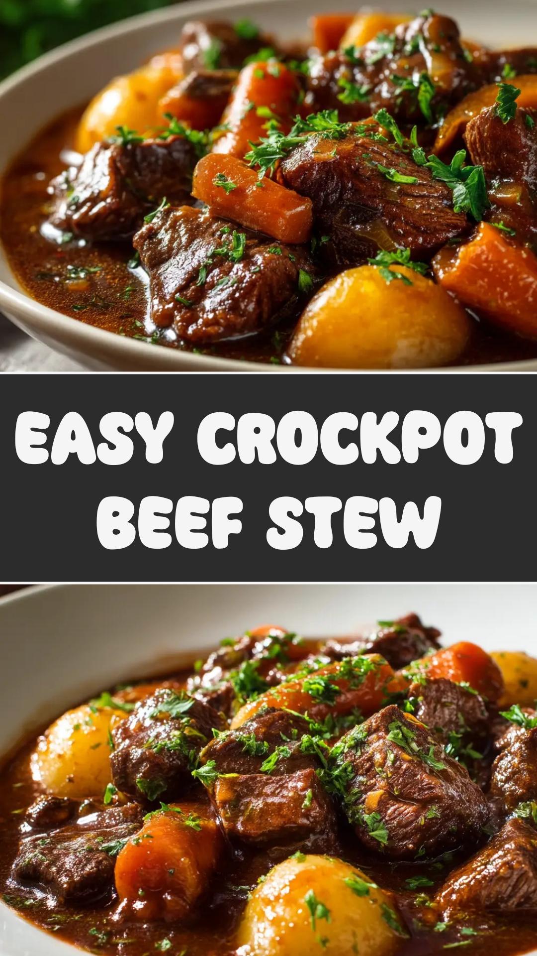 Crockpot Beef Stew with Red Wine Gravy — pin 2