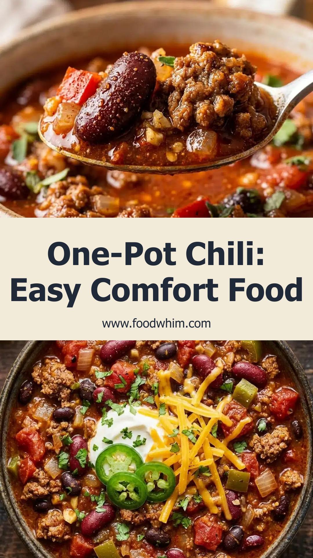 One-Pot Chili: A Cozy Comfort Food for Easy Meal Prep — pin 3