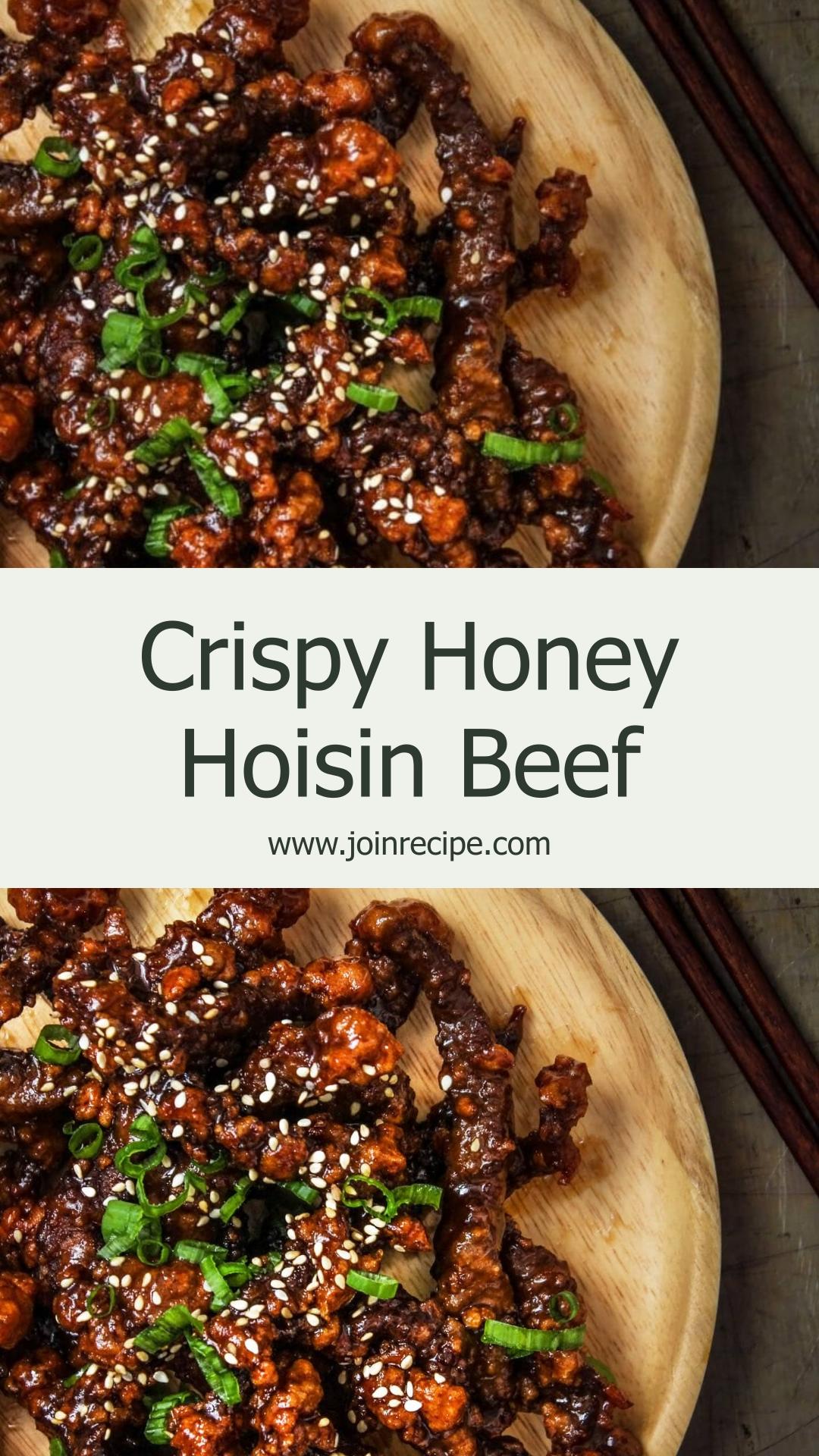 Sweet and Sticky Crispy Beef with Honey Hoisin Sauce — pin 2