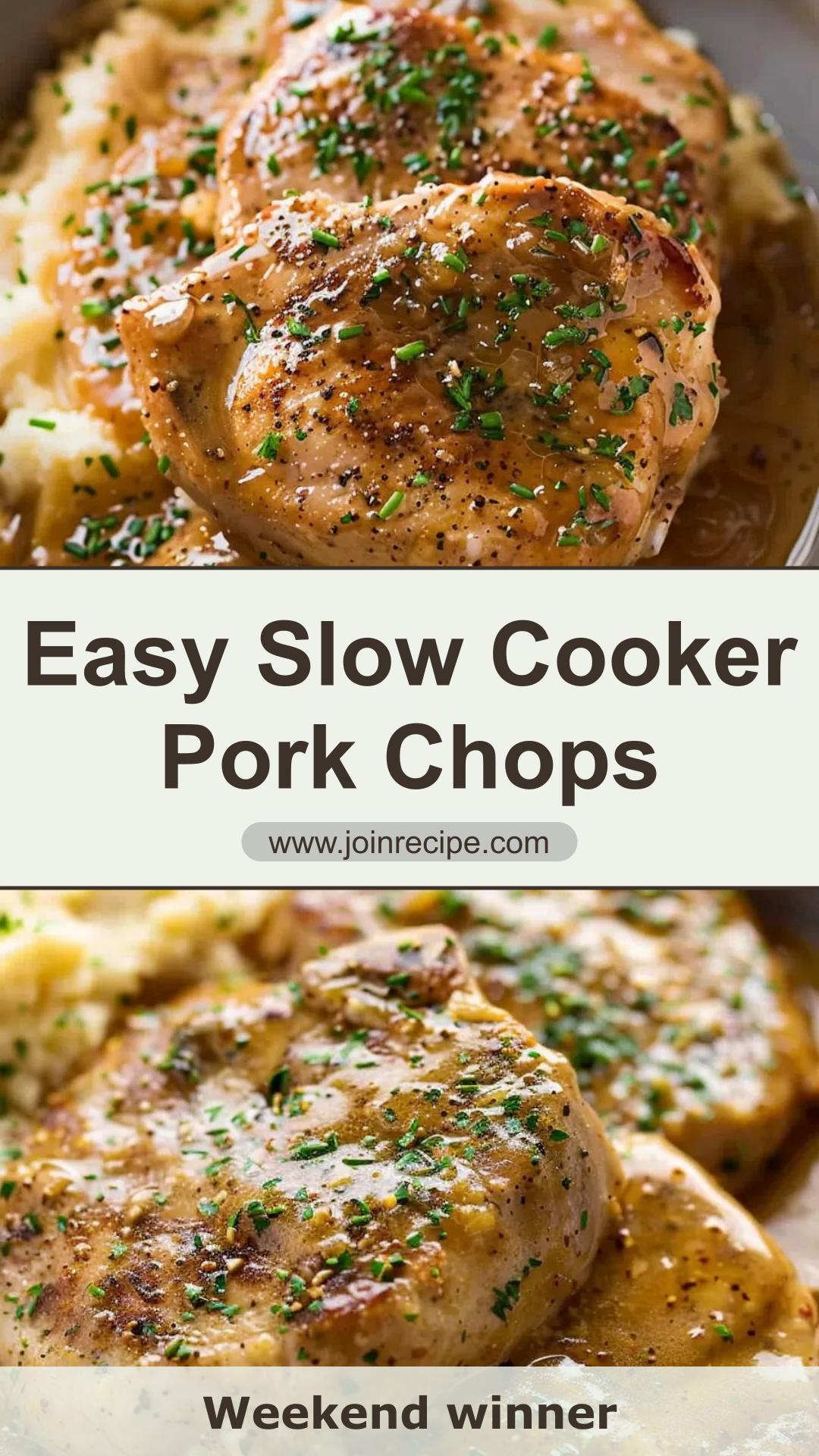 Creamy Ranch Slow-Cooker Pork Chops with Rich Gravy — pin 3