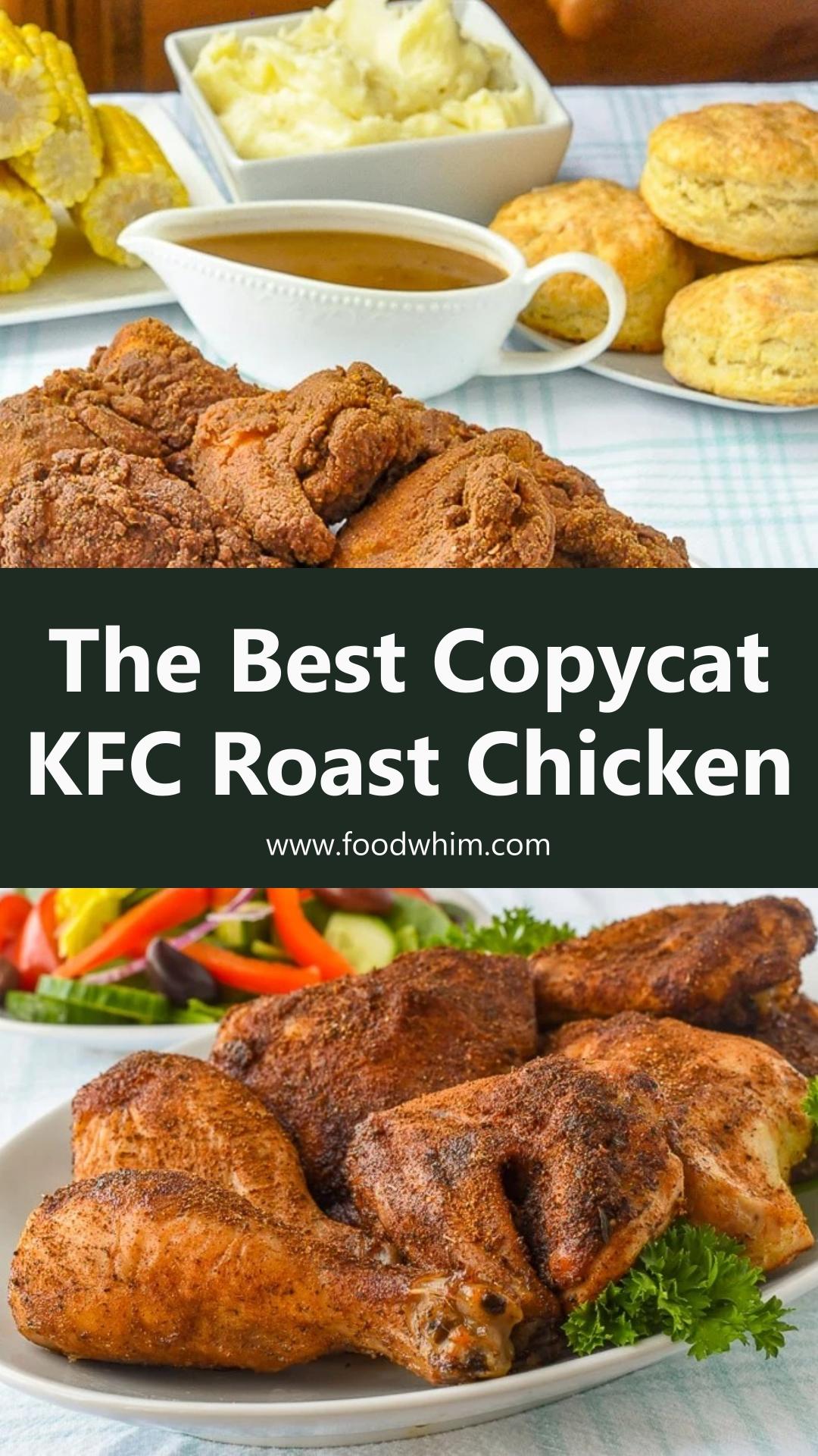 Copycat KFC Roast Chicken With Herbed Pepper Seasoning — pin 1