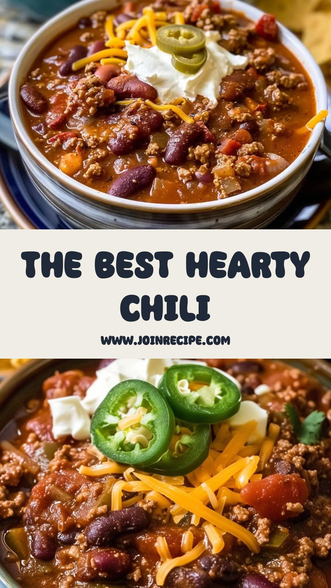 The Best Chili Recipe: Hearty Comfort Food for Chilly Evenings — pin 1