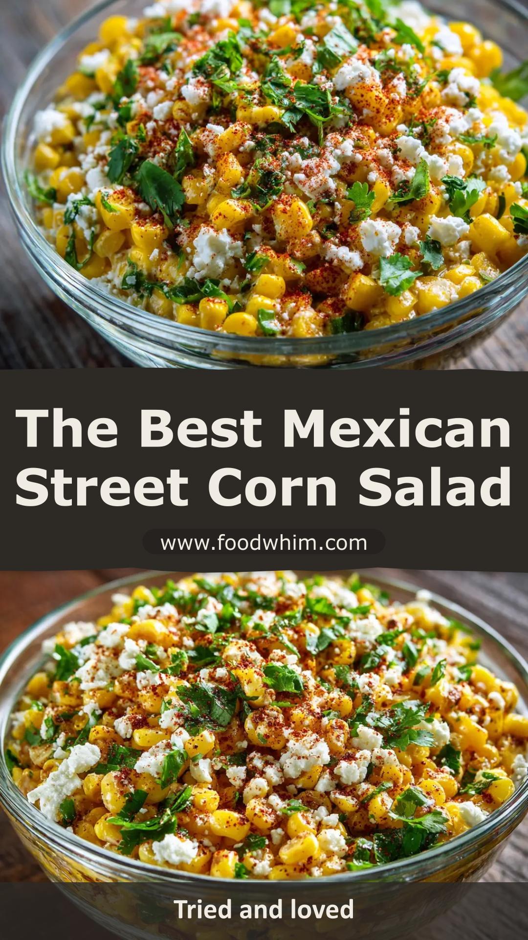 Mexican Street Corn Salad With Charred Corn and Cotija — pin 2