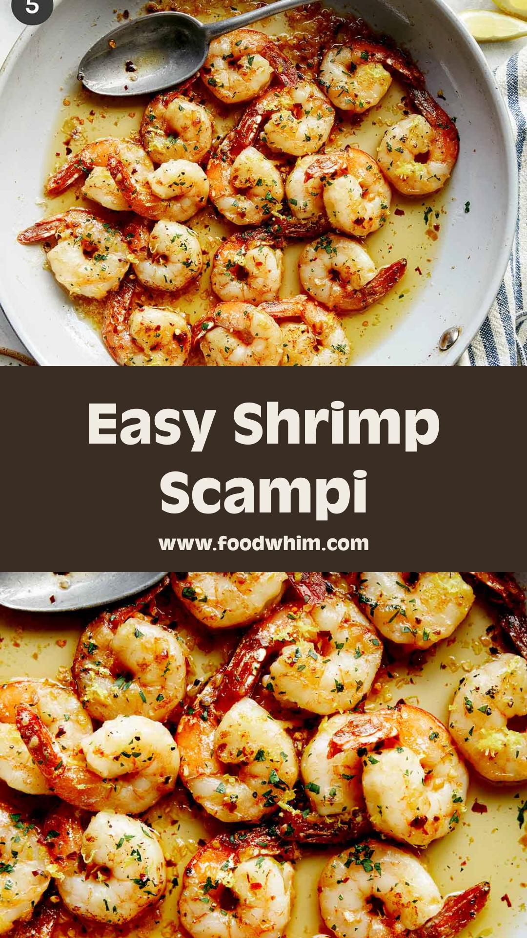 Shrimp Scampi with Tender Shrimp and Garlic Butter Sauce — pin 2