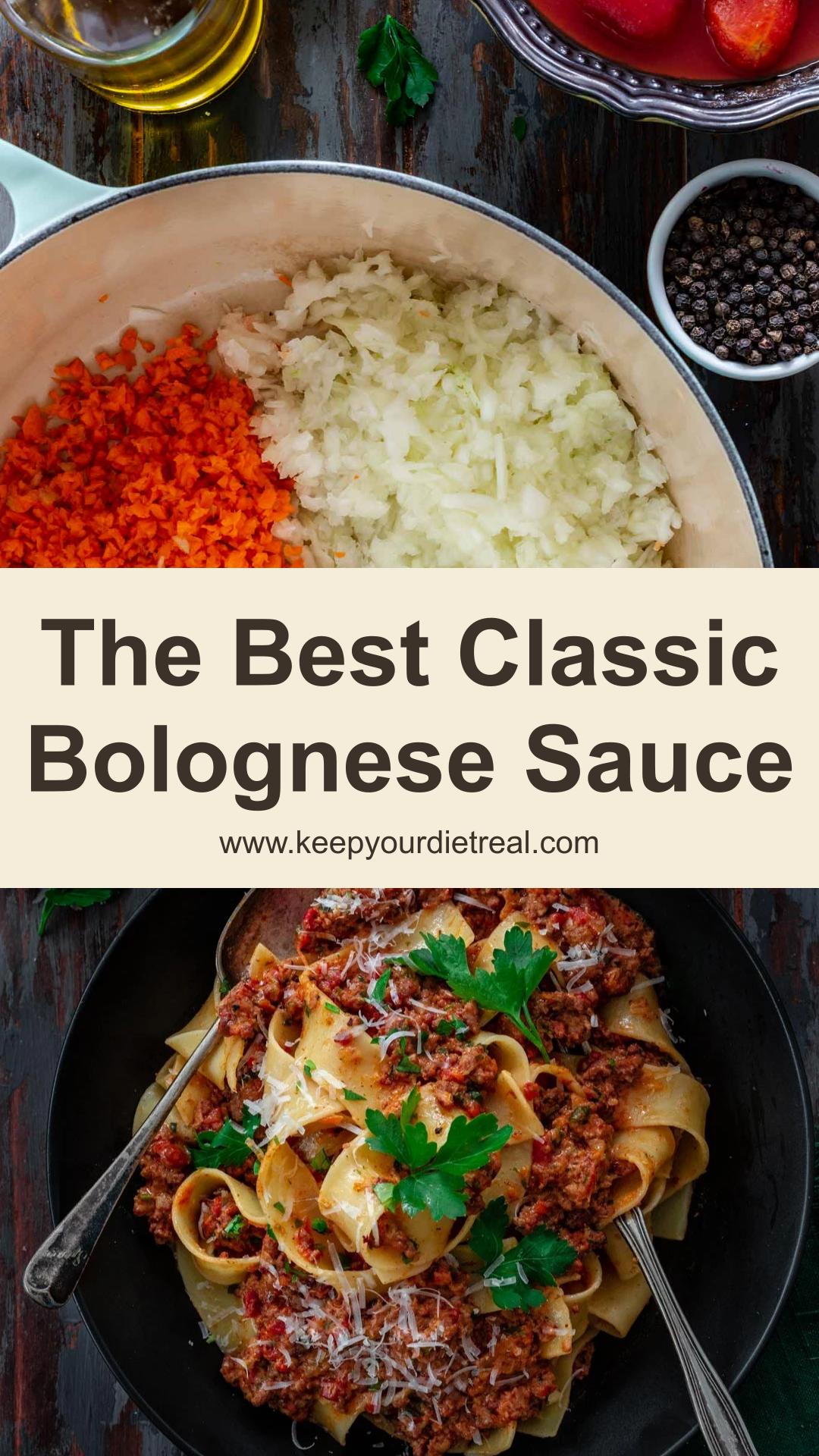 Classic Bolognese Sauce with Beef, Pork, and San Marzano Tomatoes — pin 2