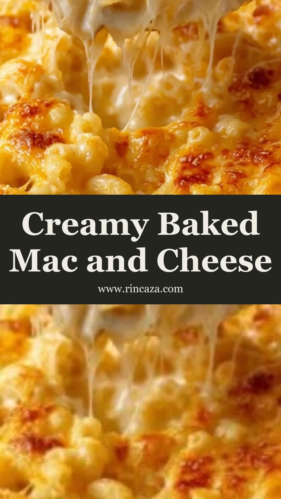 Creamy Baked Macaroni and Cheese: Rich, Cheesy Comfort Food Classic — pin 1