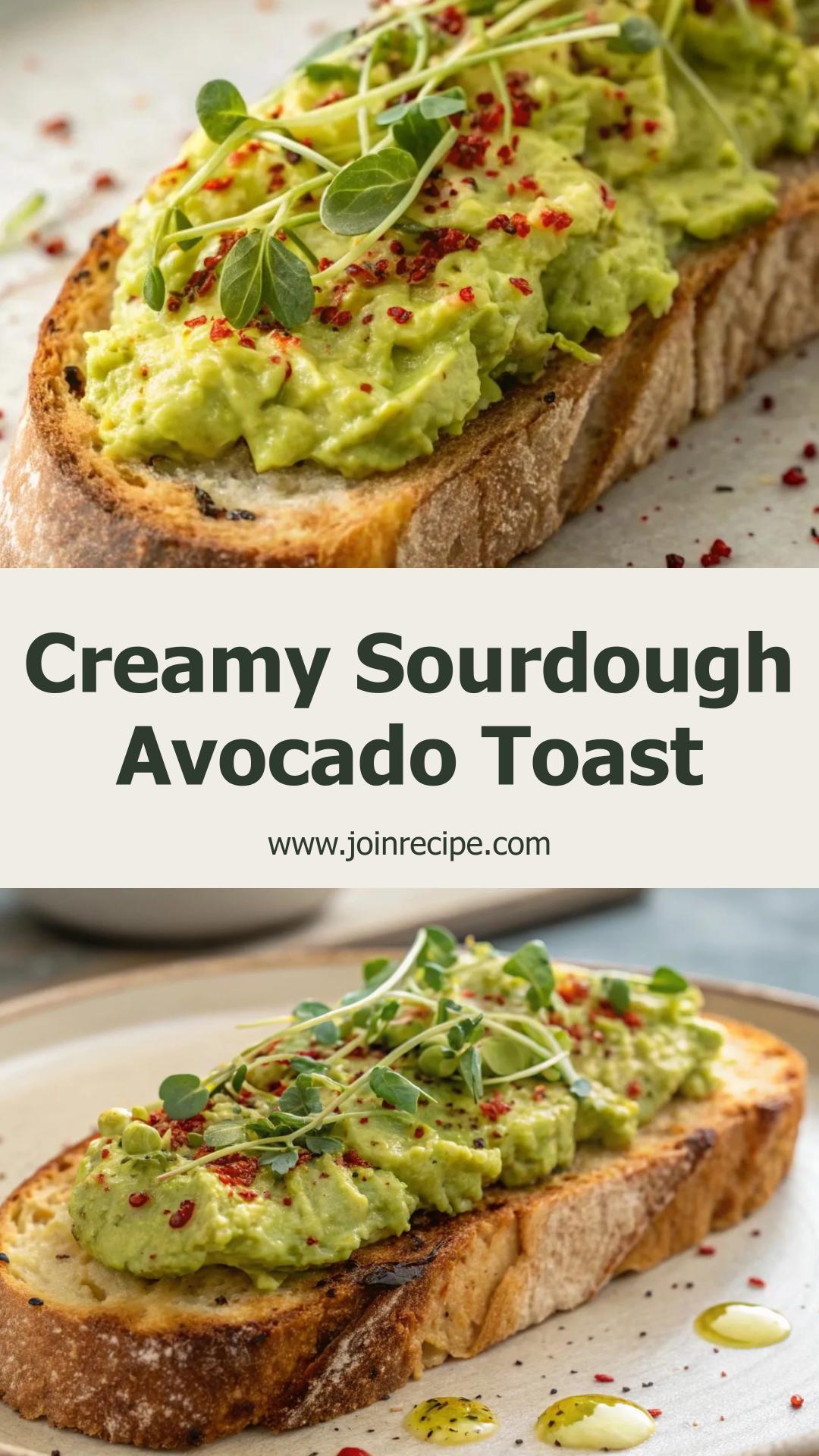 Sourdough Avocado Toast: Creamy Goodness for Breakfast or Brunch — pin 3