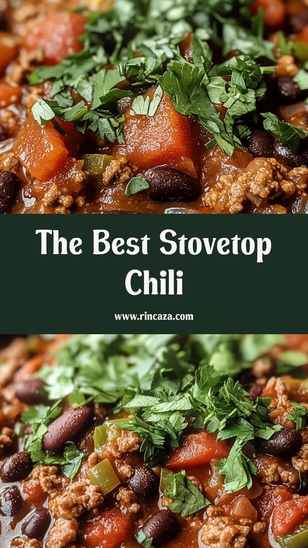 Best Ground Beef Stovetop Chili: Hearty, Flavorful Comfort Food — pin 1