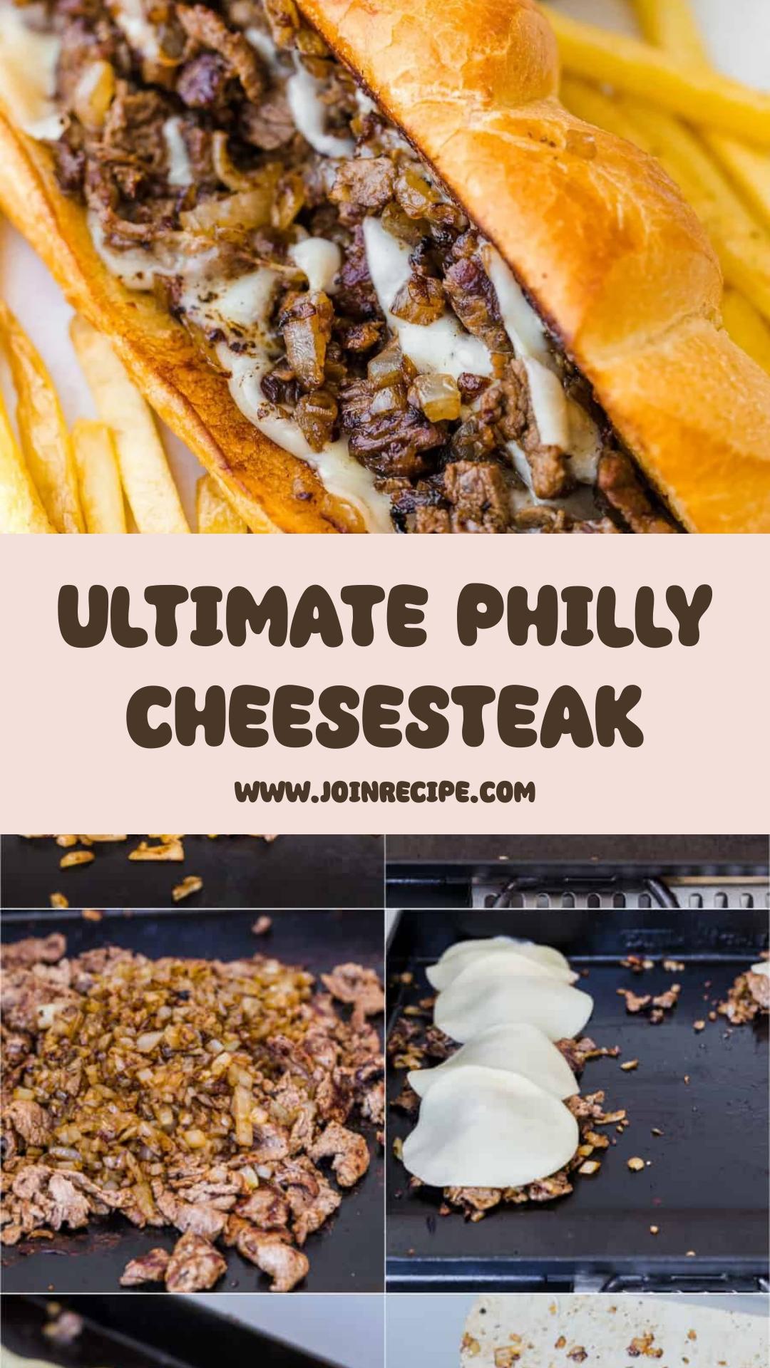 Philly Cheesesteak with Tender Ribeye and Melted Provolone — pin 1