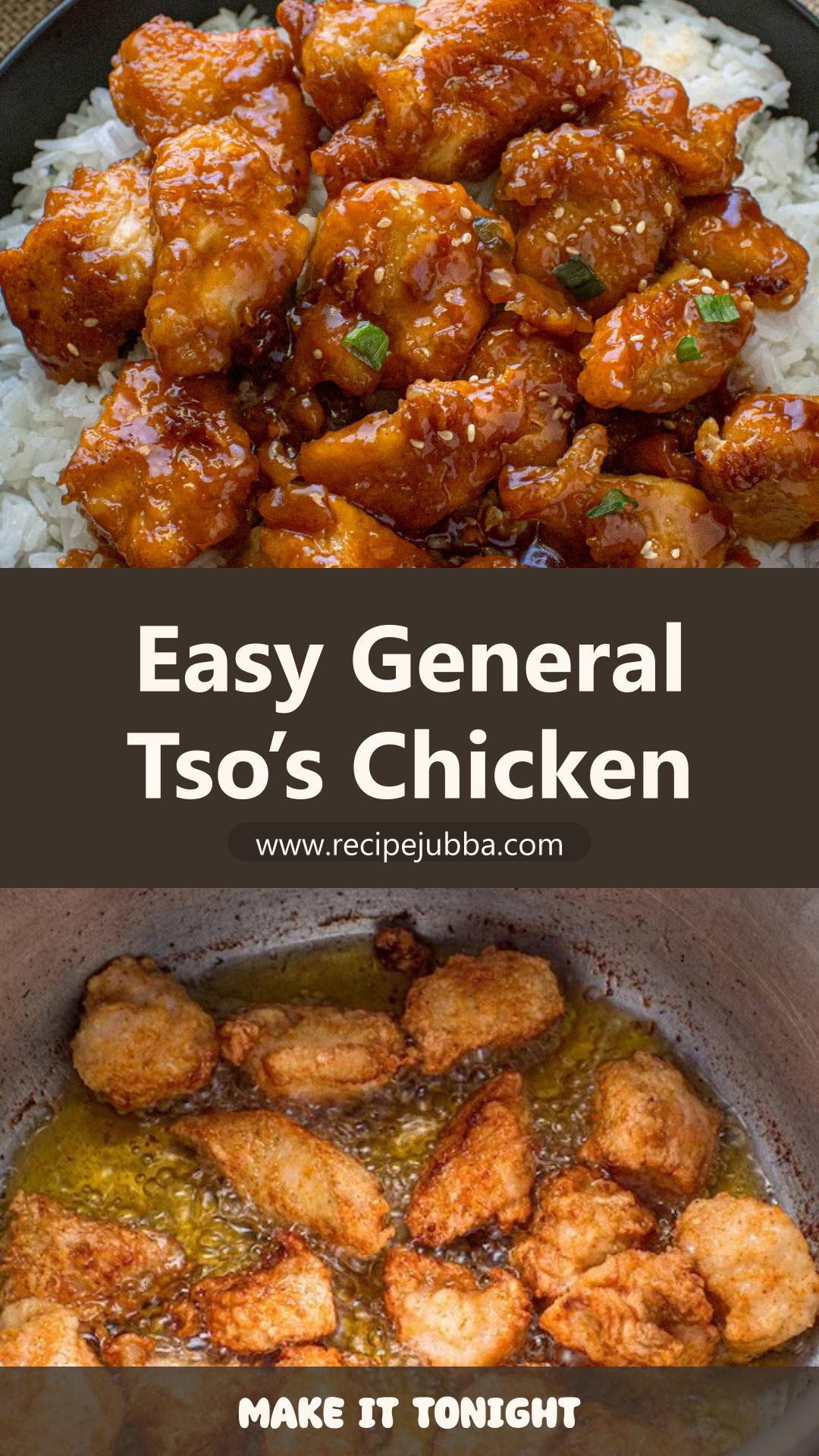 General Tso’s Chicken with Glossy Sweet-Spicy Sauce — pin 3