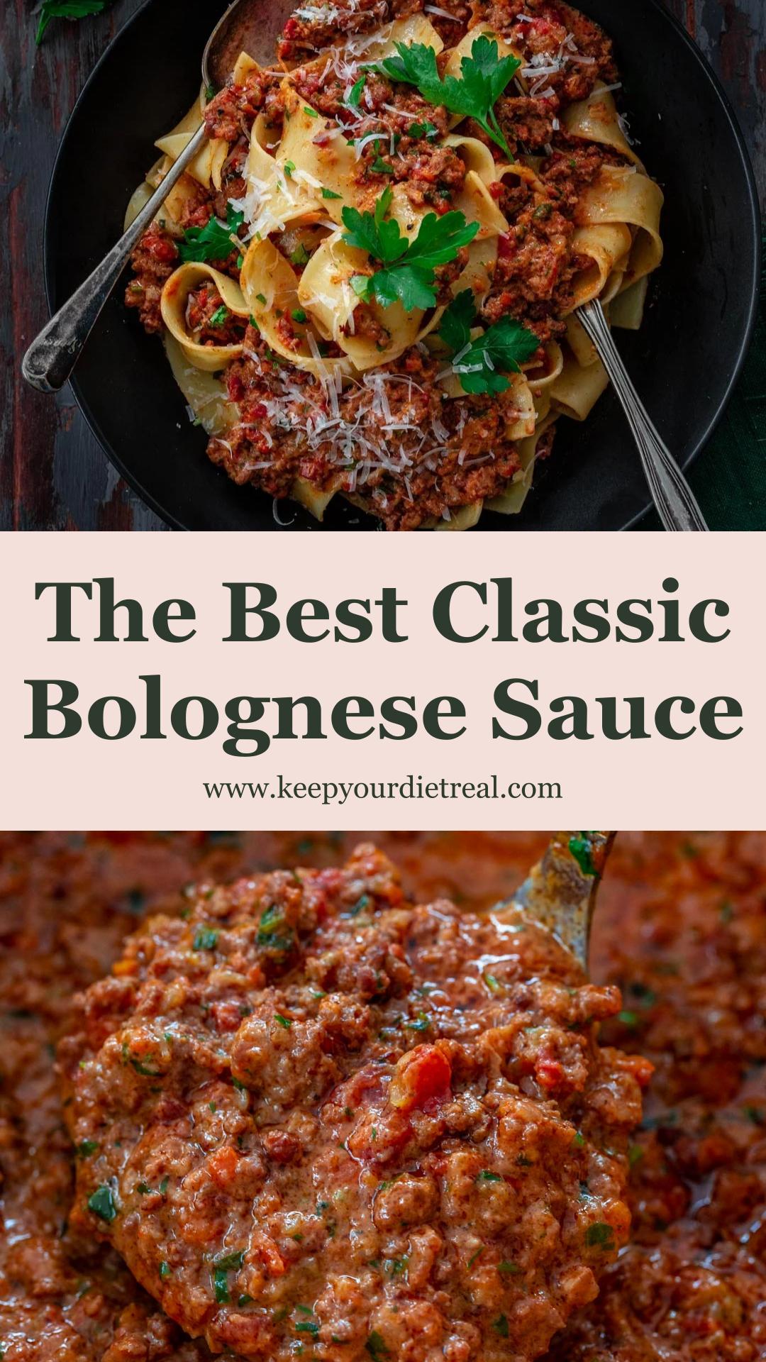 Classic Bolognese Sauce with Beef, Pork, and San Marzano Tomatoes — pin 3