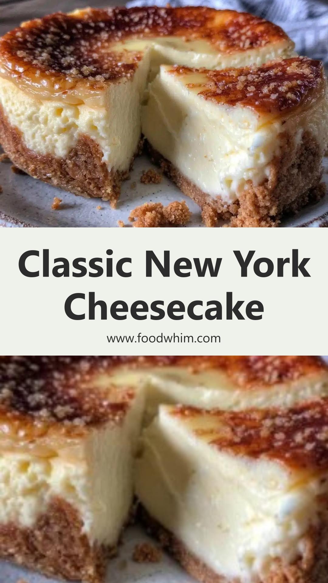 Classic New York Cheesecake: Rich, Creamy Texture with Simple Ingredients — pin 2