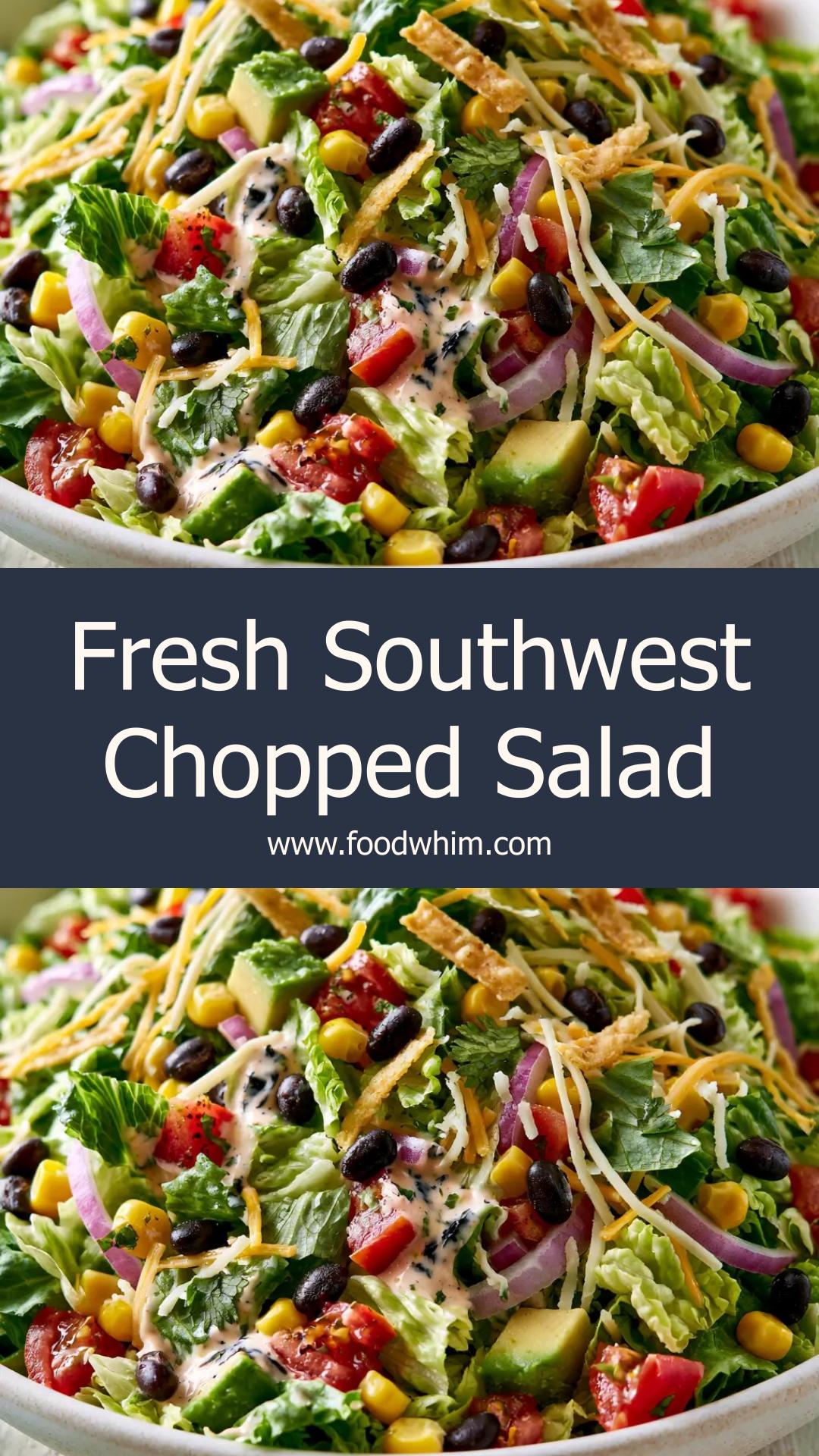 Southwest Chopped Salad: A Fresh, Colorful Meal for Summer Days — pin 1