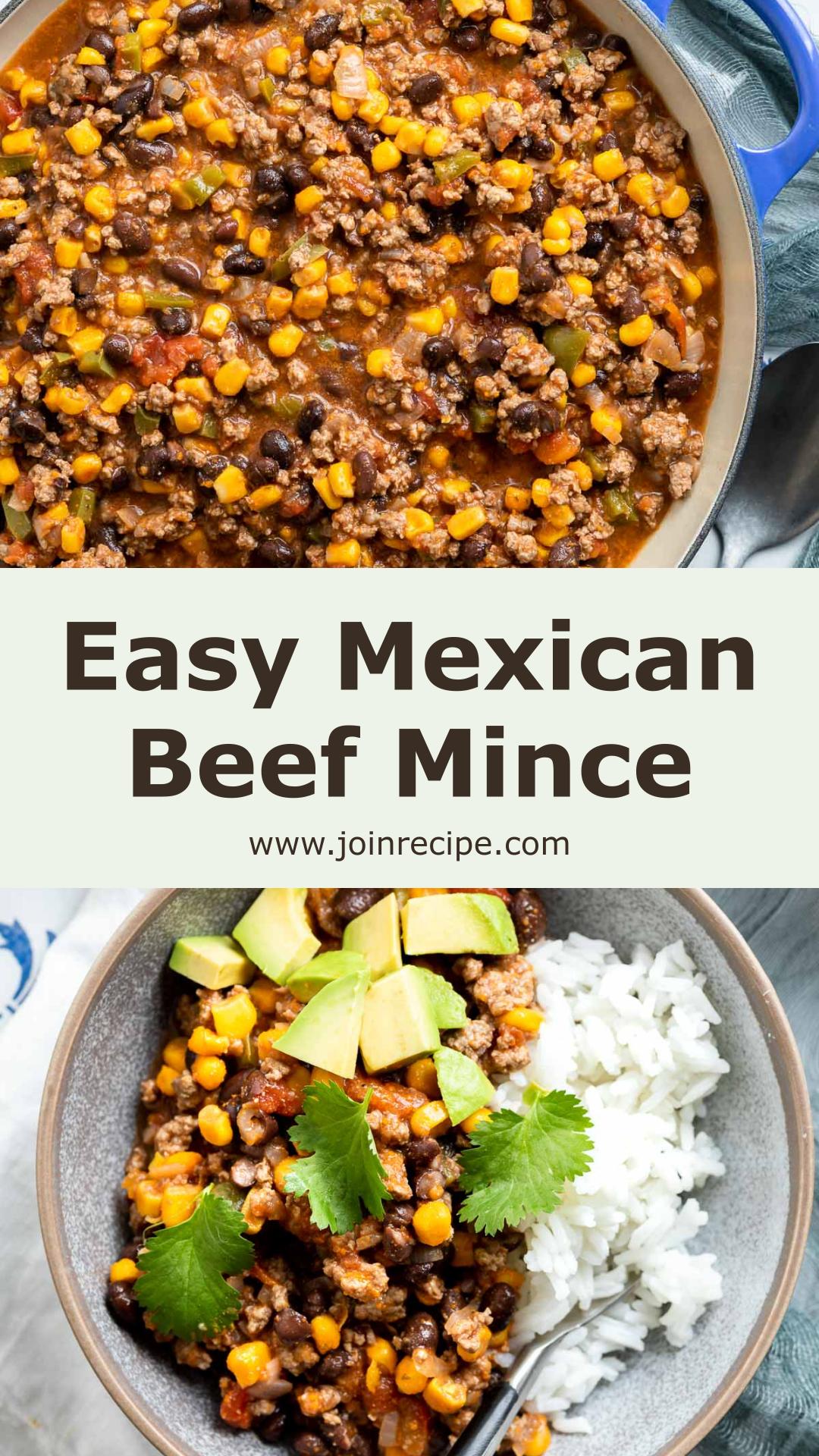 Mexican Beef Mince with Black Beans, Sweetcorn, and Tomato — pin 1