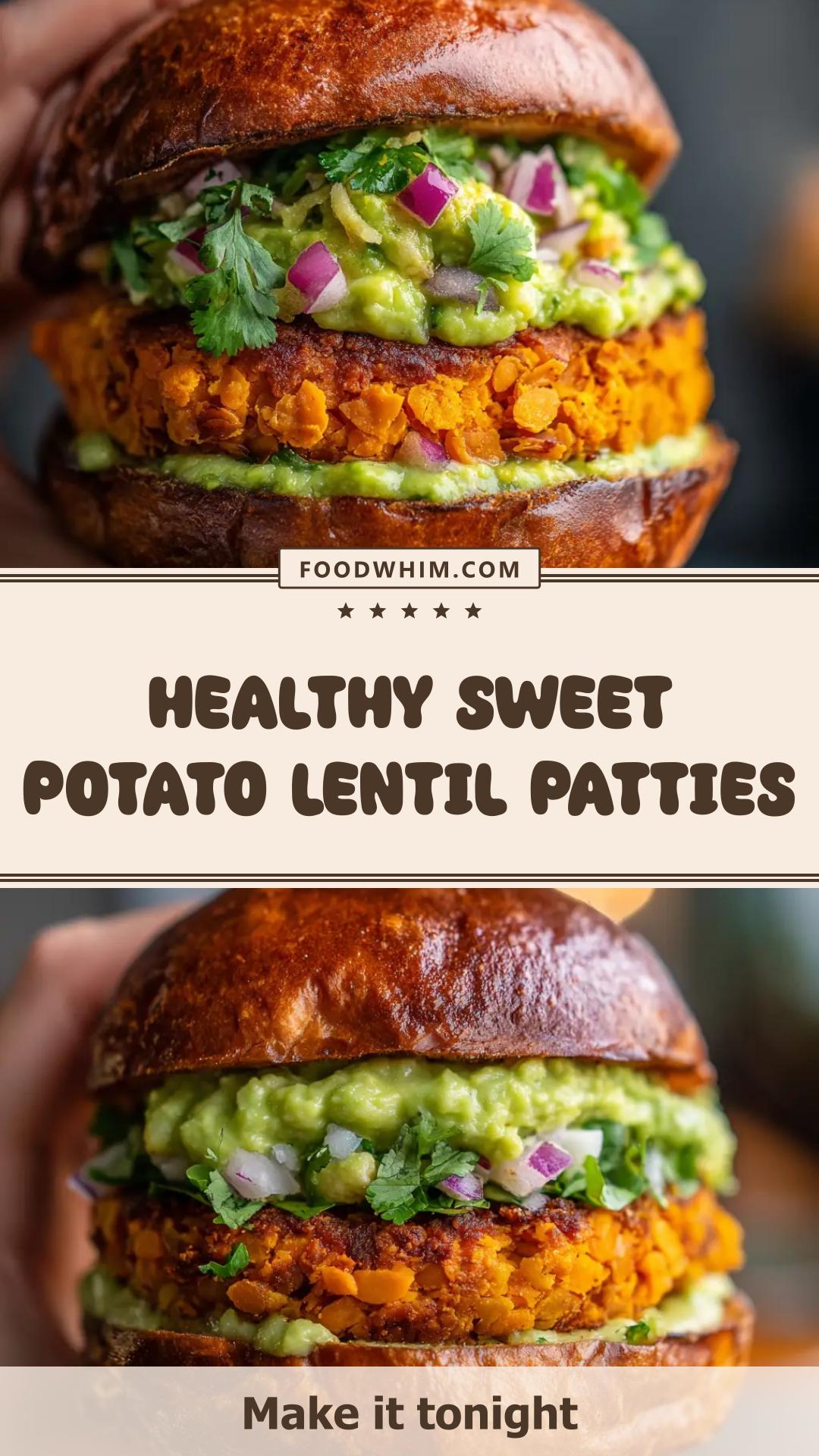 Sweet Potato and Red Lentil Patties with Cilantro and Smoked Paprika — pin 2